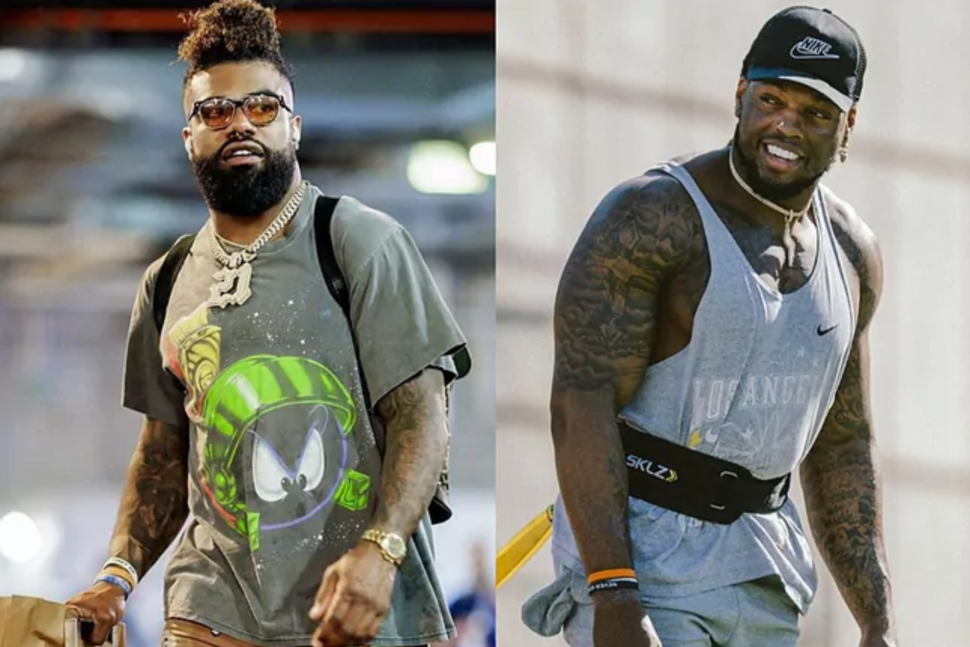 Ezekiel Elliott y Derrick Henry.