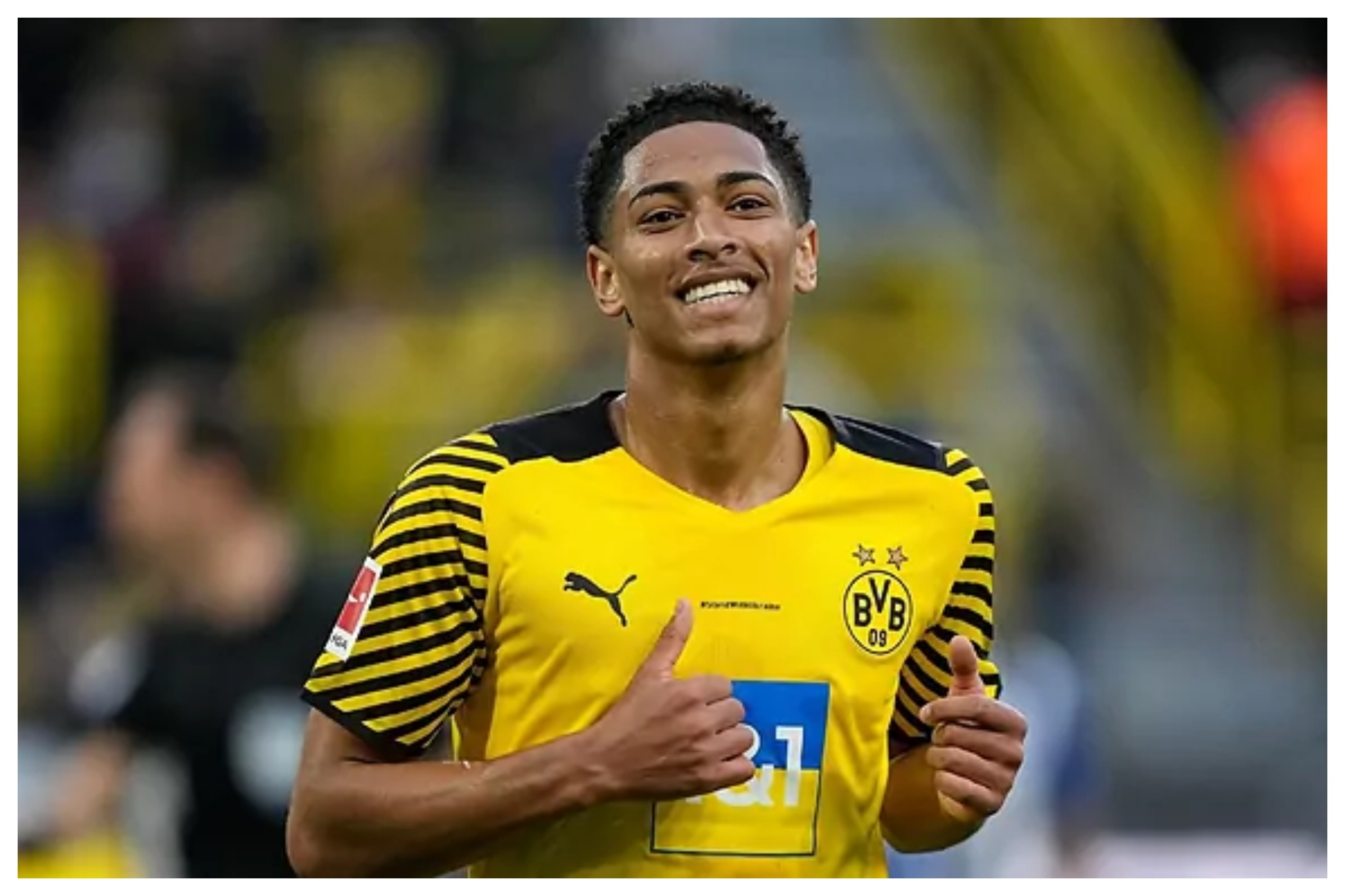 Bellingham, durante un partido con el Dortmund