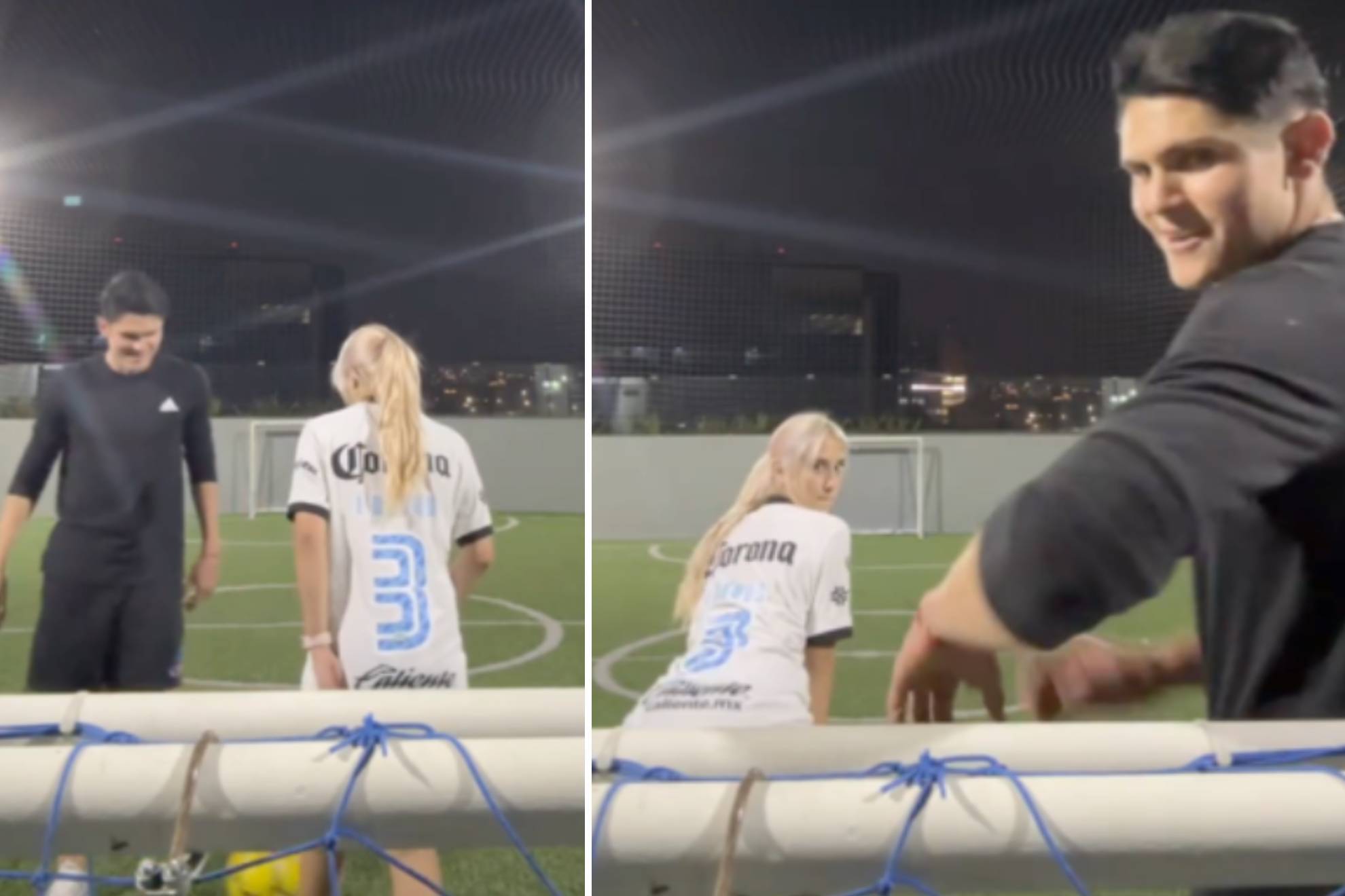 Con twerk y jersey del Am�rica: Nailea Vidrio presume noviazgo con Israel Reyes