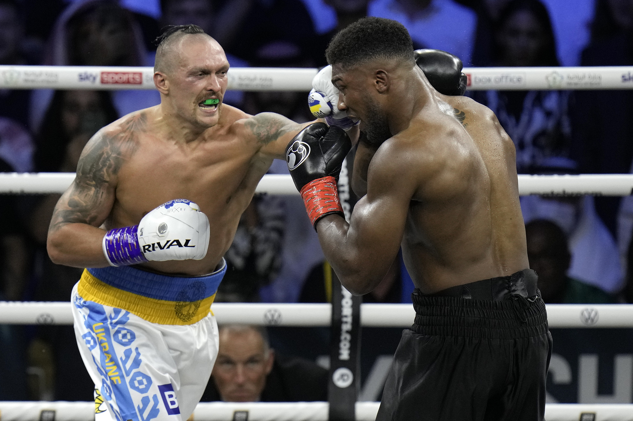 Oleksandr Usyk y Anthony Joshua.