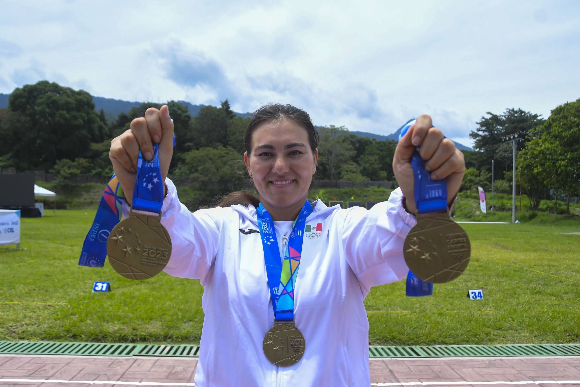 Alejandra Valencia consigui� el triplete en los juegos Centroamericanos 2023 en San Salvador