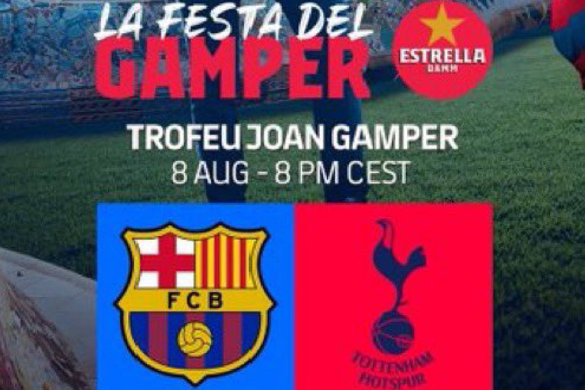 Barcelona enfrenta al Tottenham en la disputa por el tradicional Trofeo Joan Gamper
