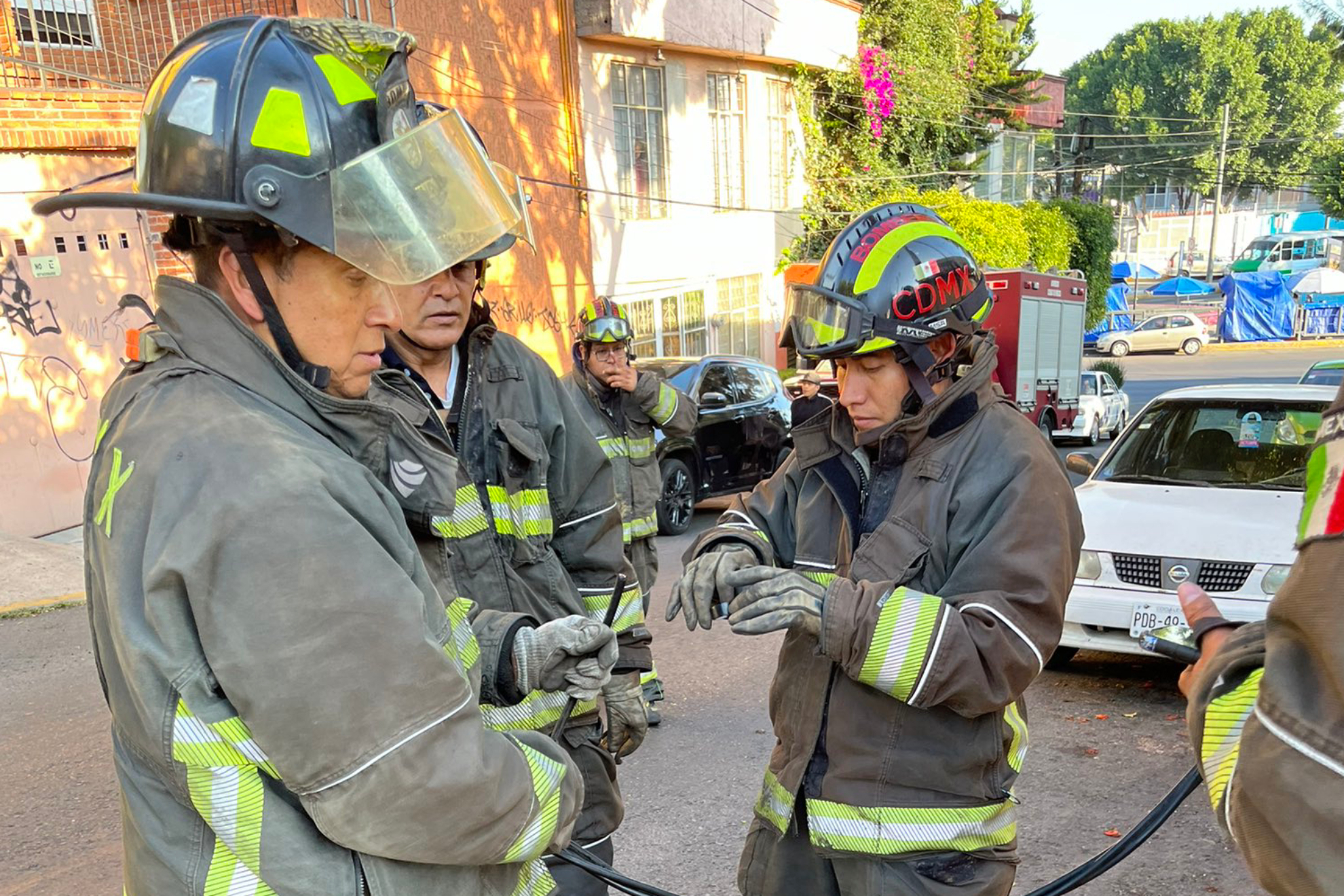Los bomberos controlaron la situación en el lugar