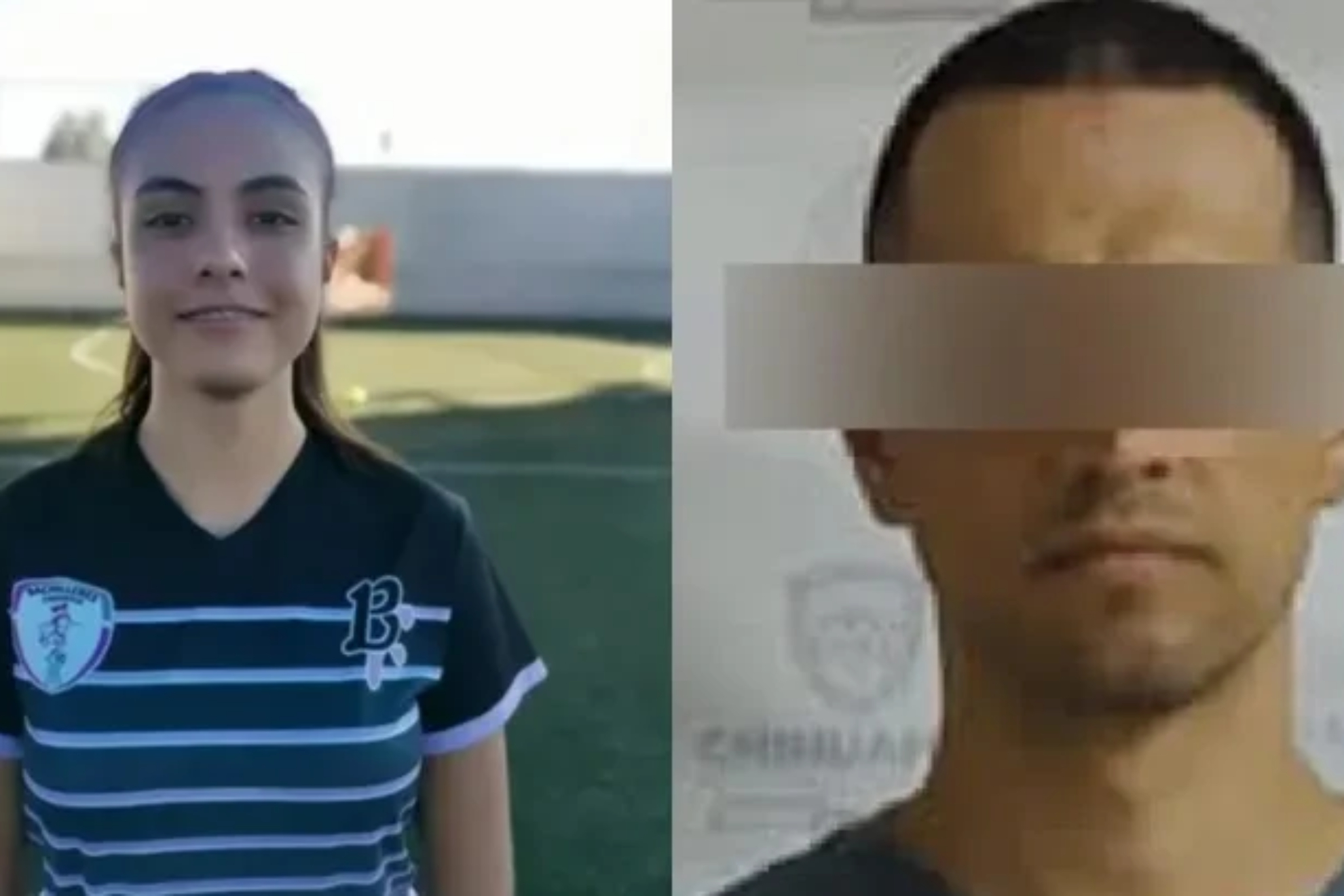 La victima, Siria Fernanda Villalobos (Izq.) y el presunto homicida detenido, H�ctor Manuel M. R. (Der.)