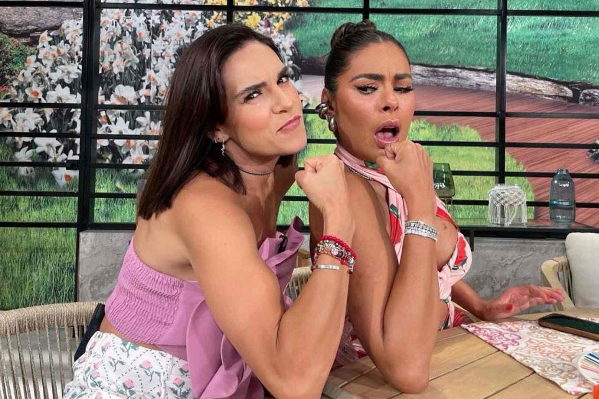 Tania Rinc�n y Galilea Montijo.