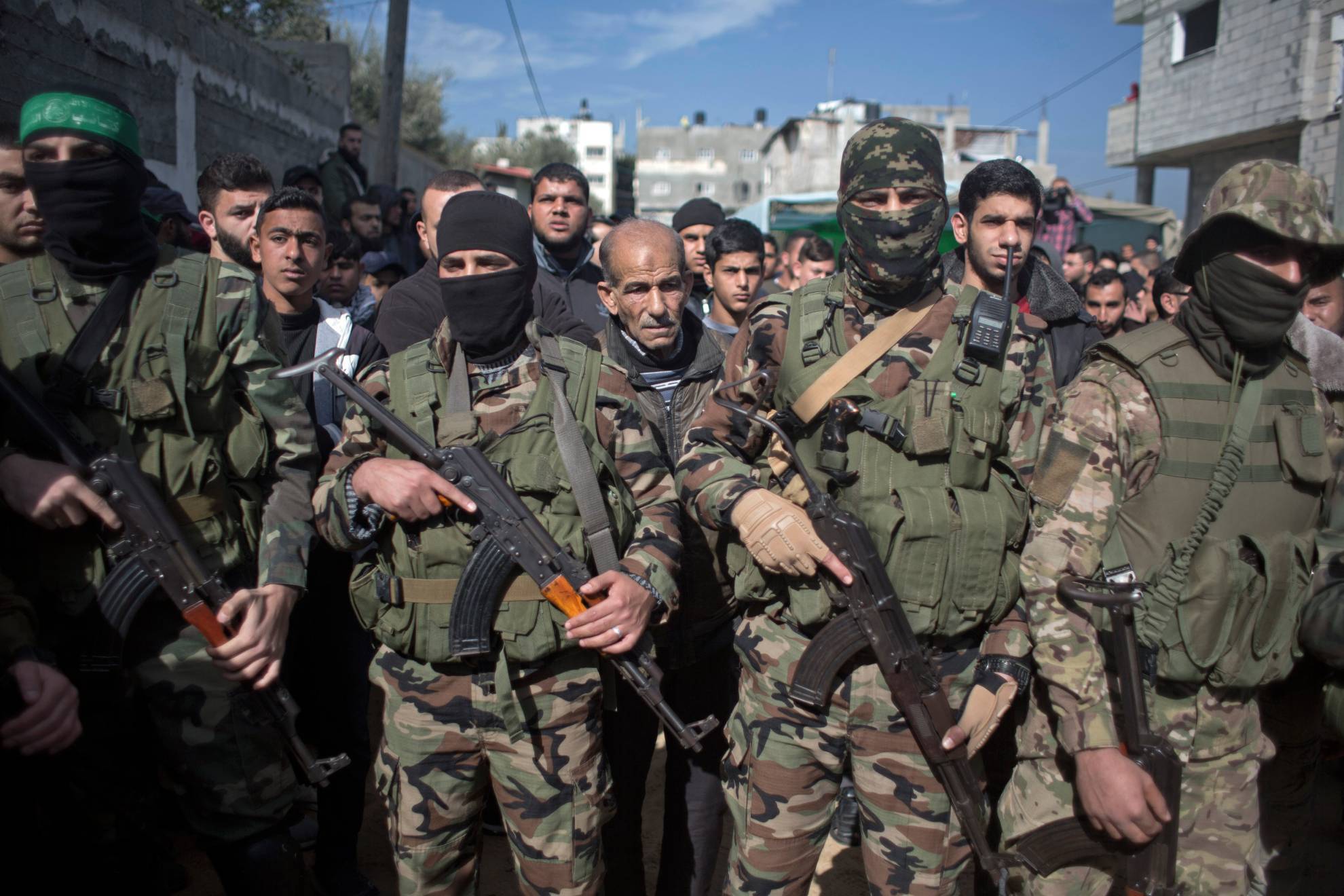 Integrantes del grupo extremista Ham�s en Israel