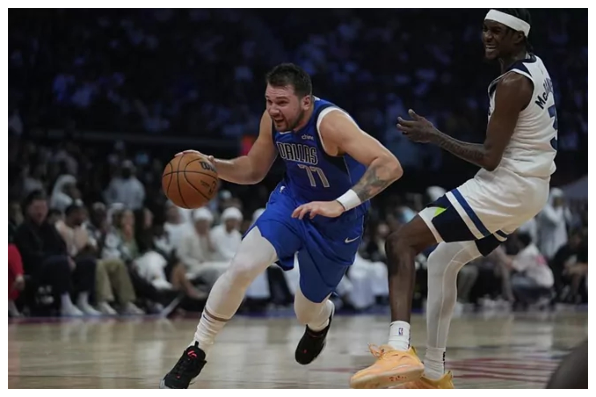 Luka Doncic, durante un partido de pretemporada