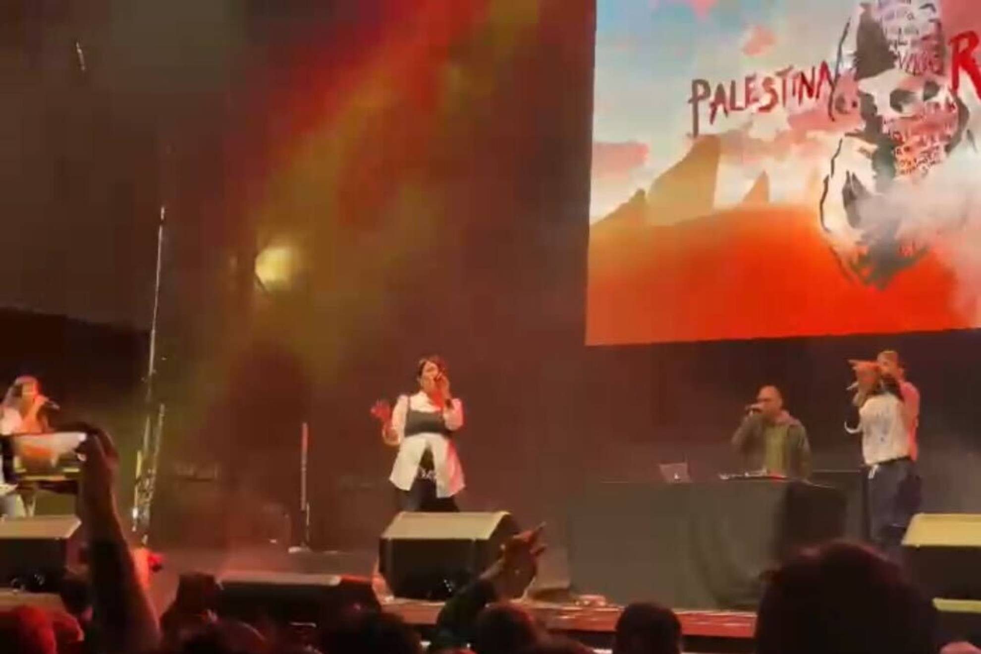 Santiago 2023 se convirti� en escenario de protesta a favor de Palestina y LATAM