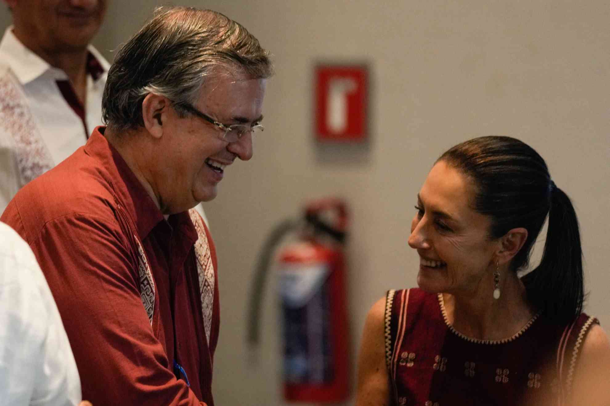 Marcelo Ebrard y Claudia Sheinbaum.