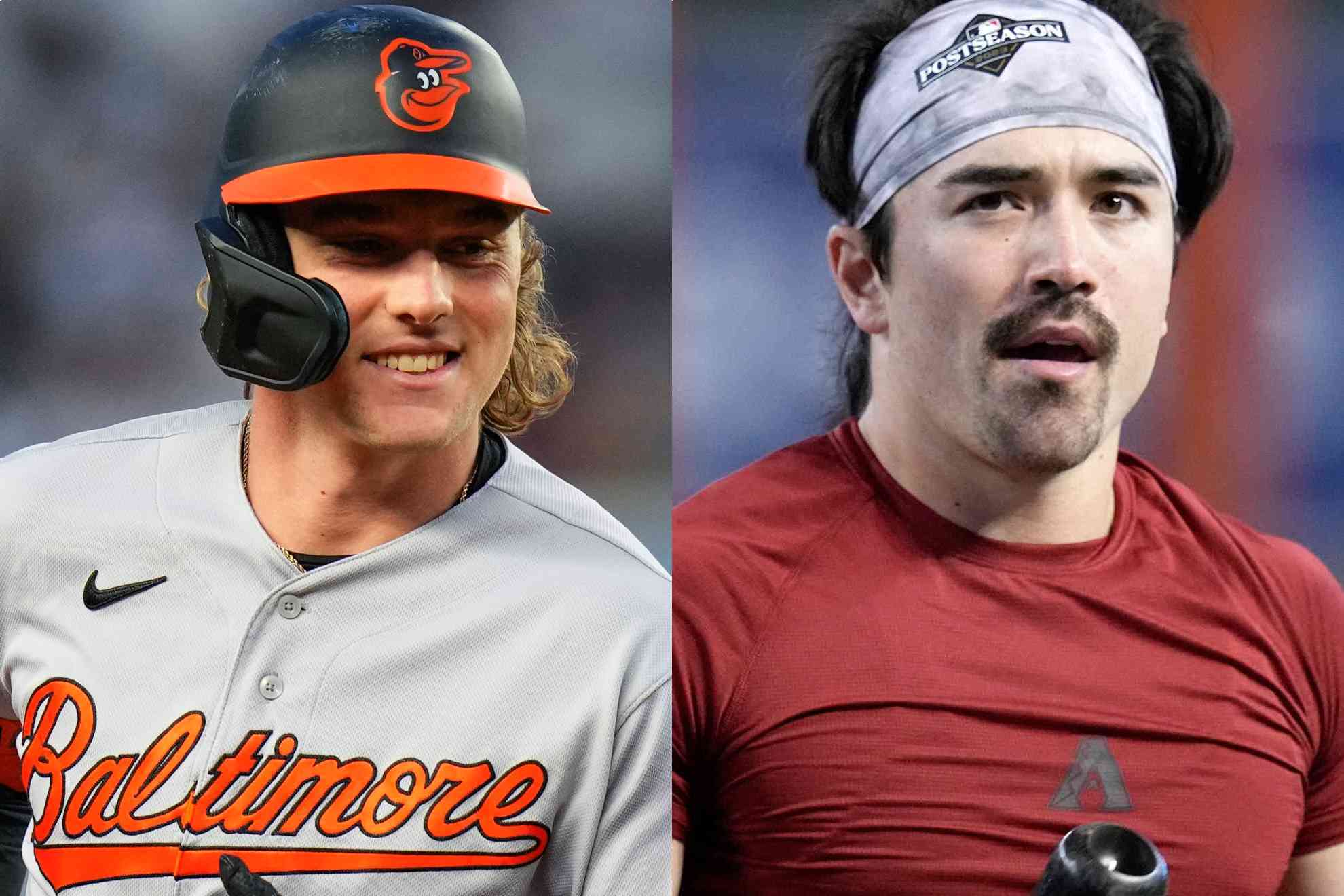 Gunnar Henderson y Corbin Carroll.