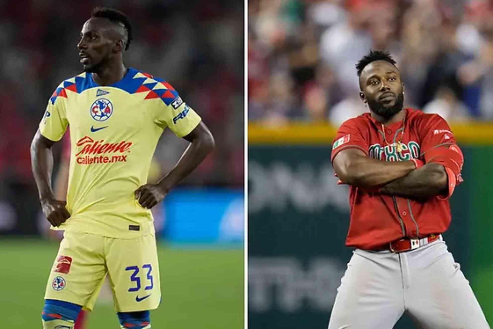 Juli�n Qui�ones y Randy Arozarena.