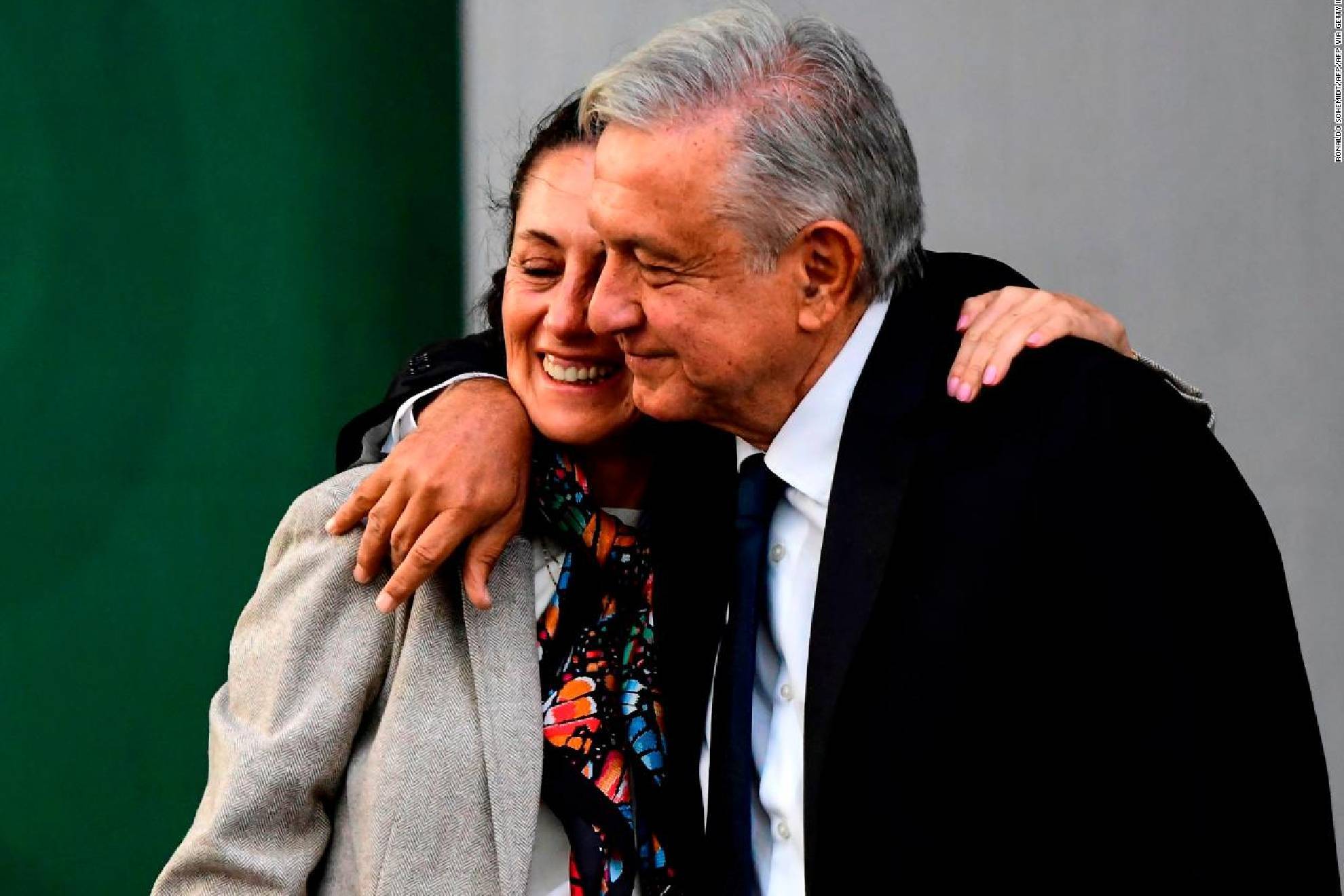 Claudia Sheinbaum y Andr�s Manuel L�pez Obrador.