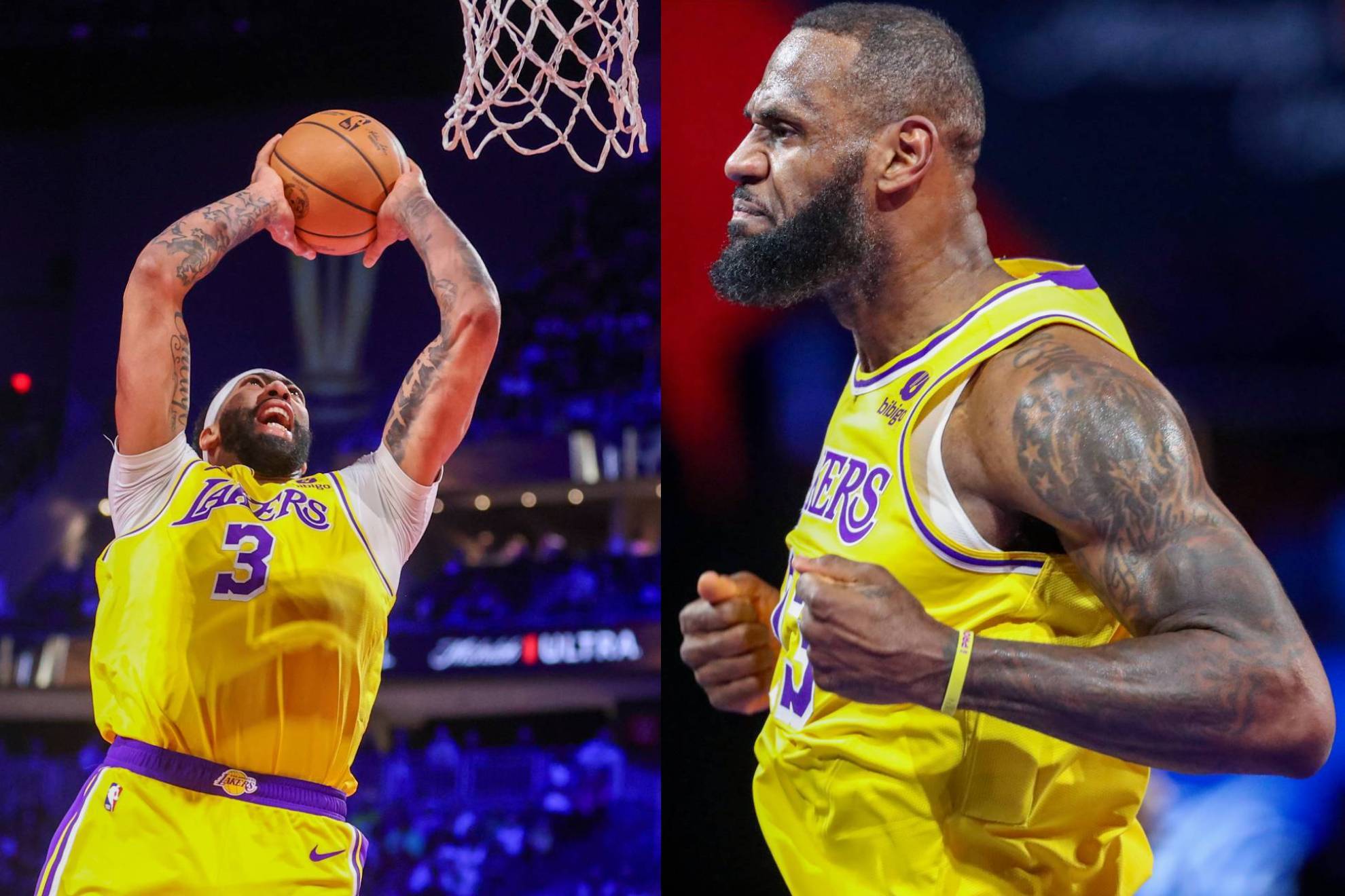 LeBron James Anthony Davis Los Angeles Lakers NBA
