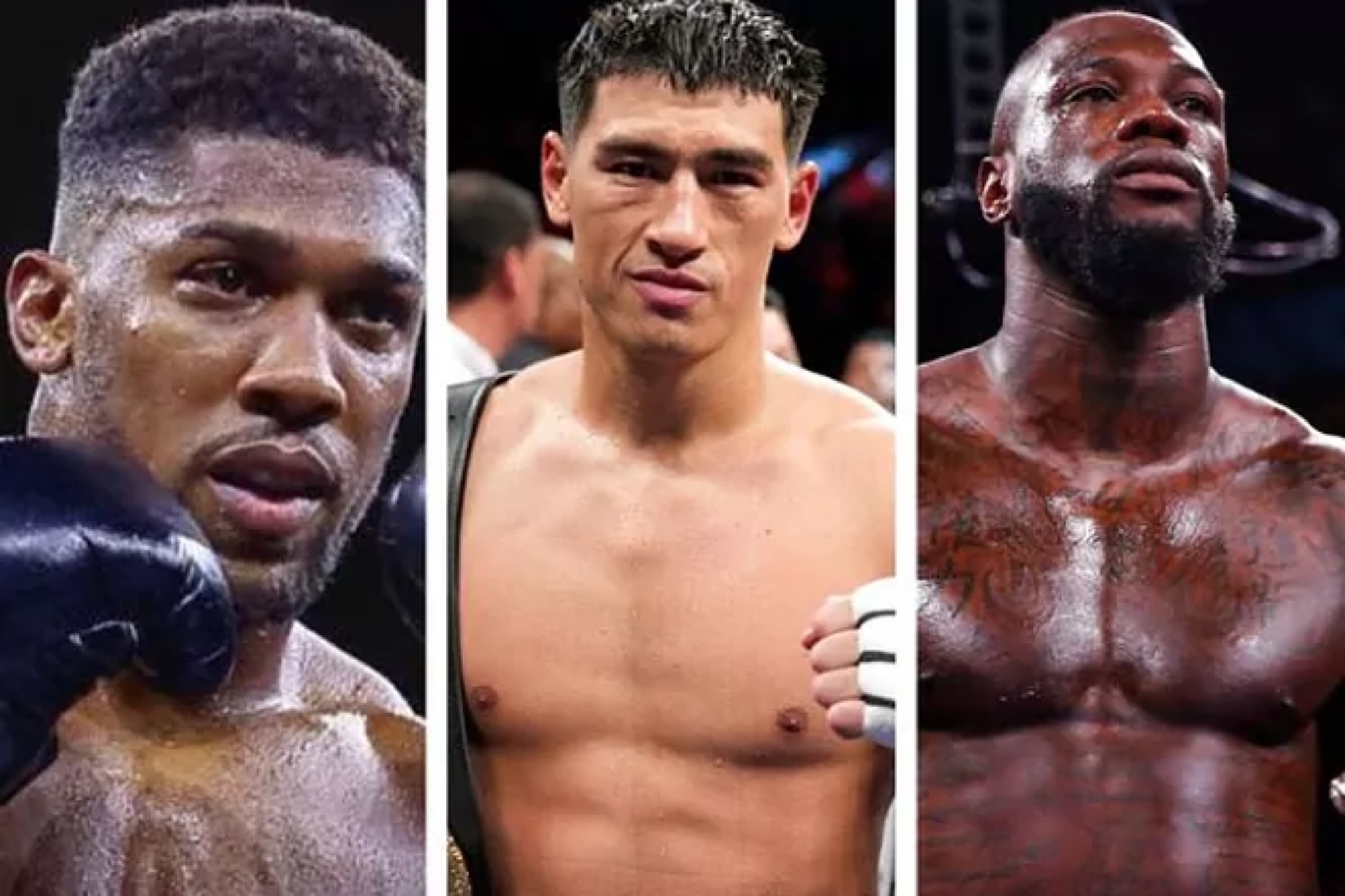 Anthony Joshua, Dmitry Bivol y Deontay Wilder