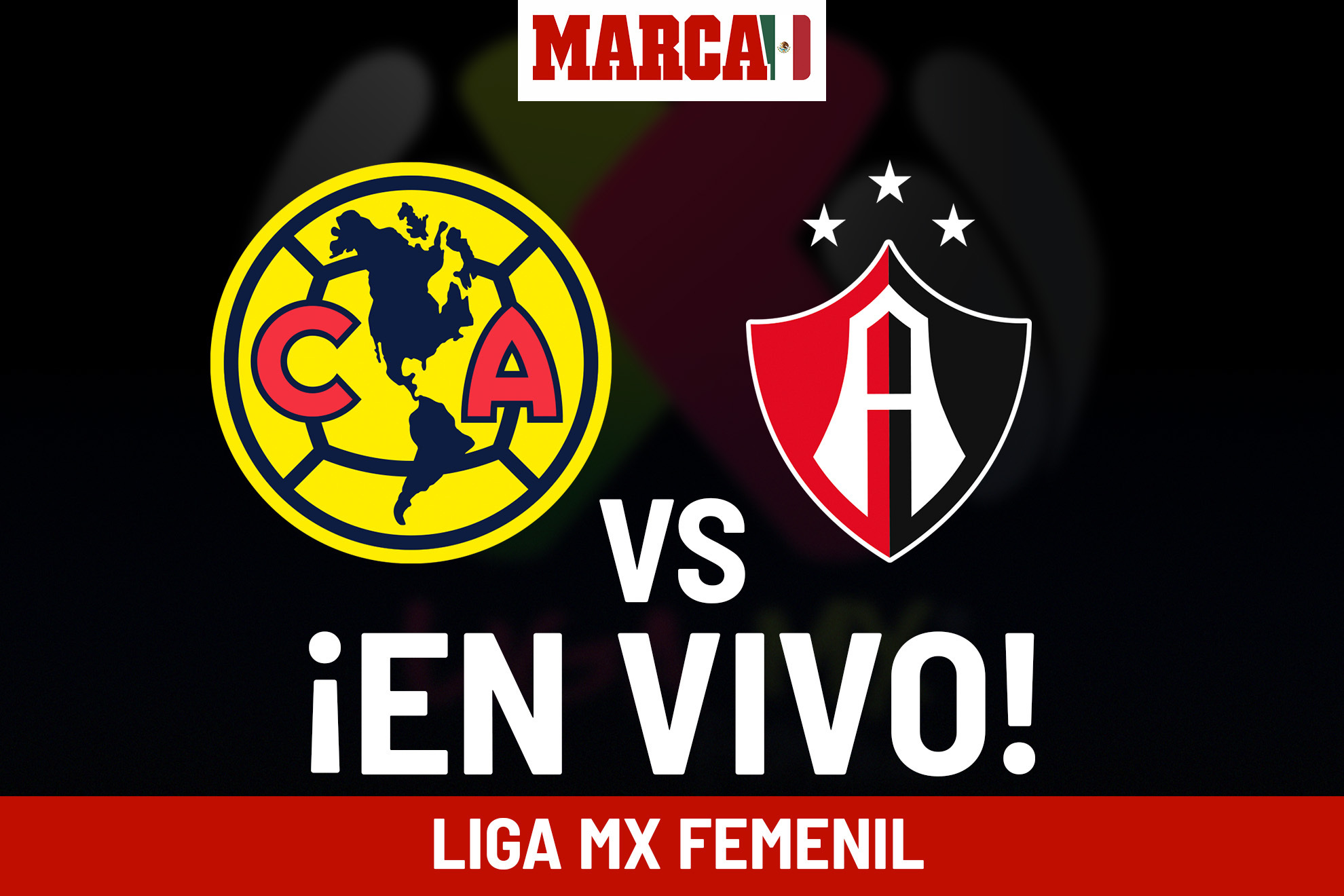 América Femenil vs Atlas EN VIVO hoy. Partido Online Liga MX Femenil J1