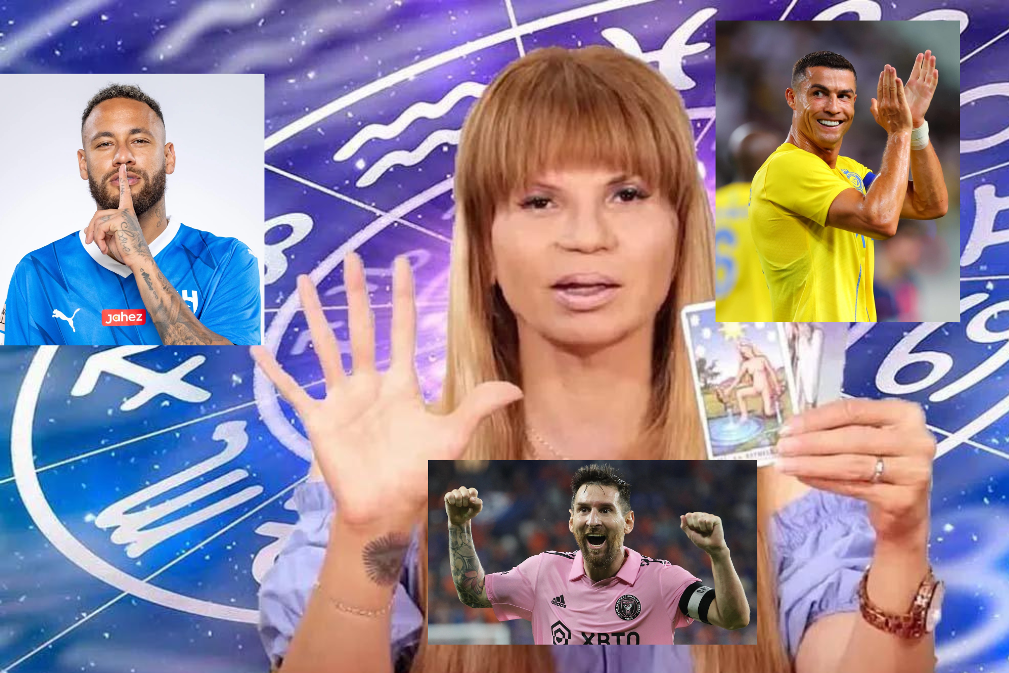 Messi, Cristiano Ronaldo y Neymar, en la mira de la vidente Mhoni Vidente: Divorcios, transexuales, embarazos, bisexuales...