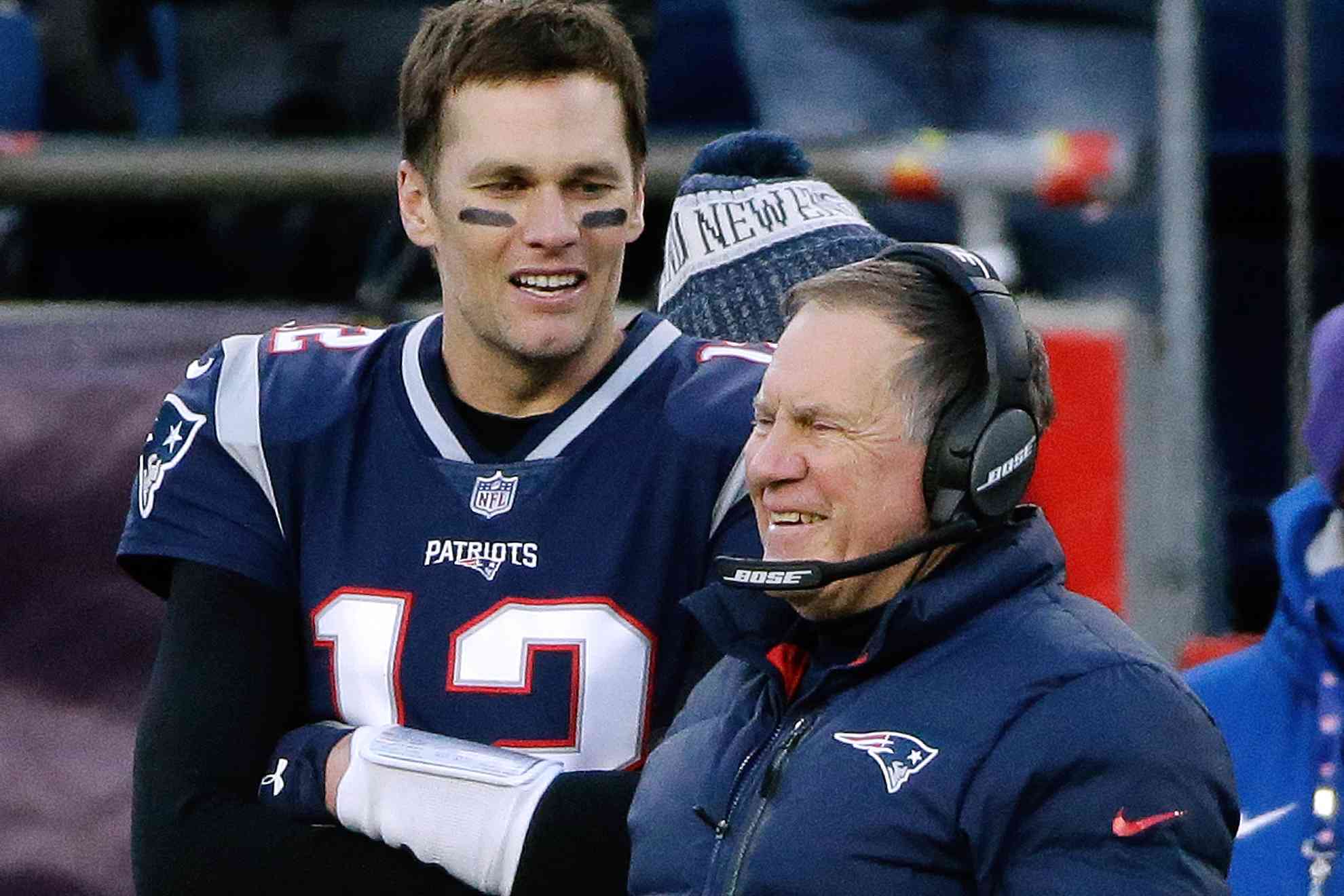 Tom Brady y Bill Belichick.