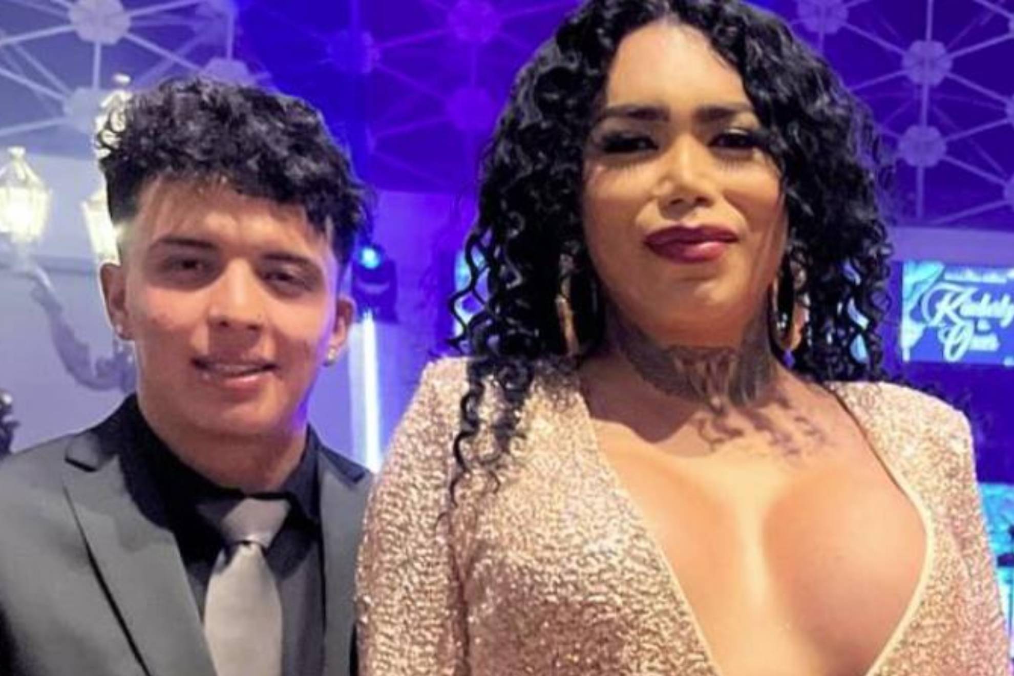 Paola Su�rez y su novio