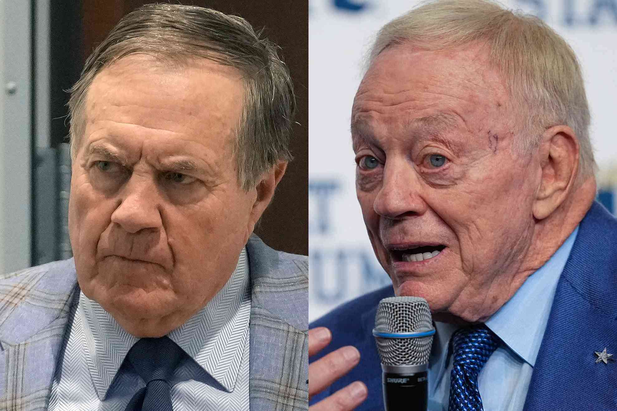 Bill Belichick y Jerry Jones.