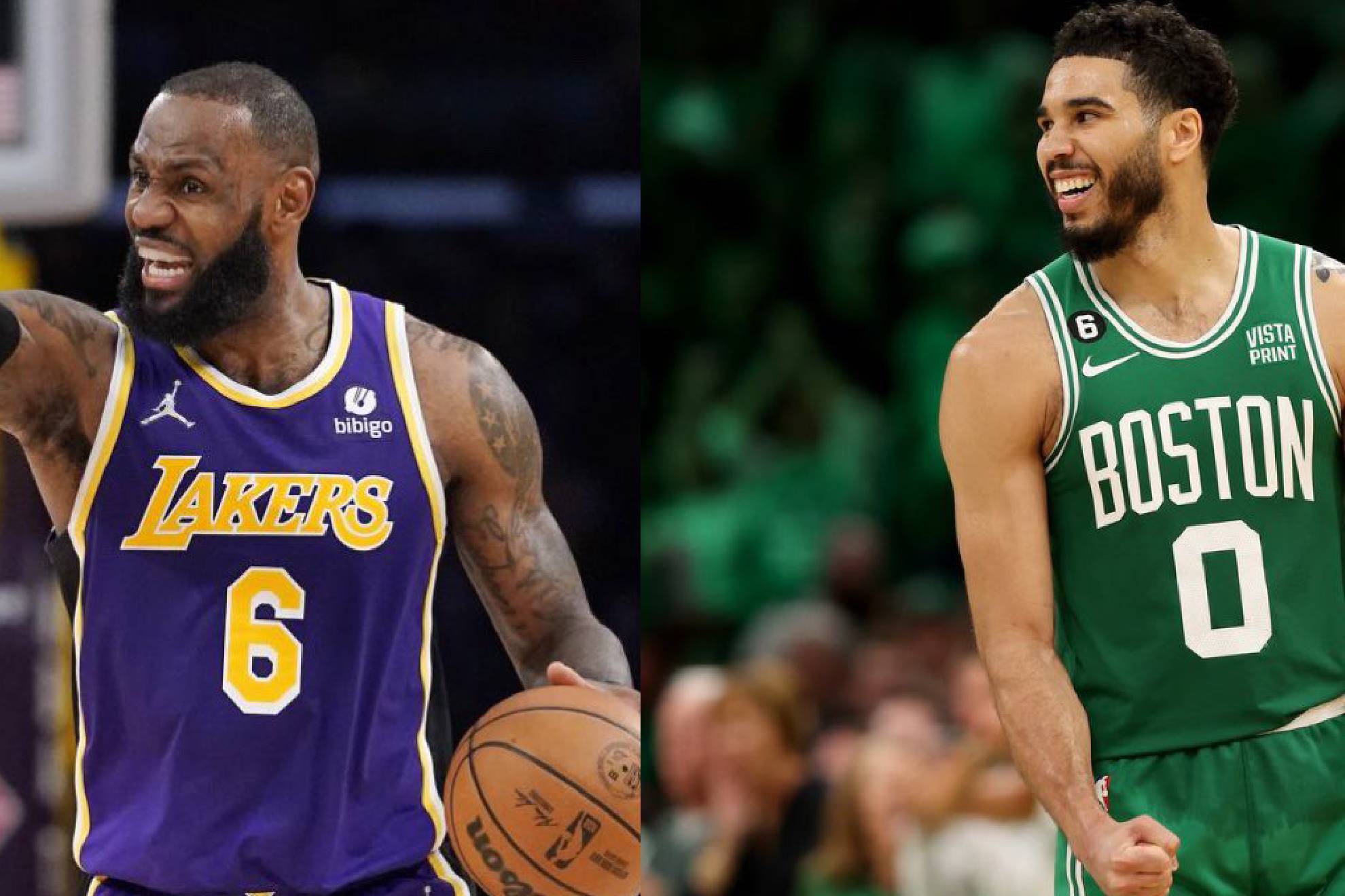 LeBron James con Lakers y Jayson Tatum en Celtics se medir�n en la duela de la NBA