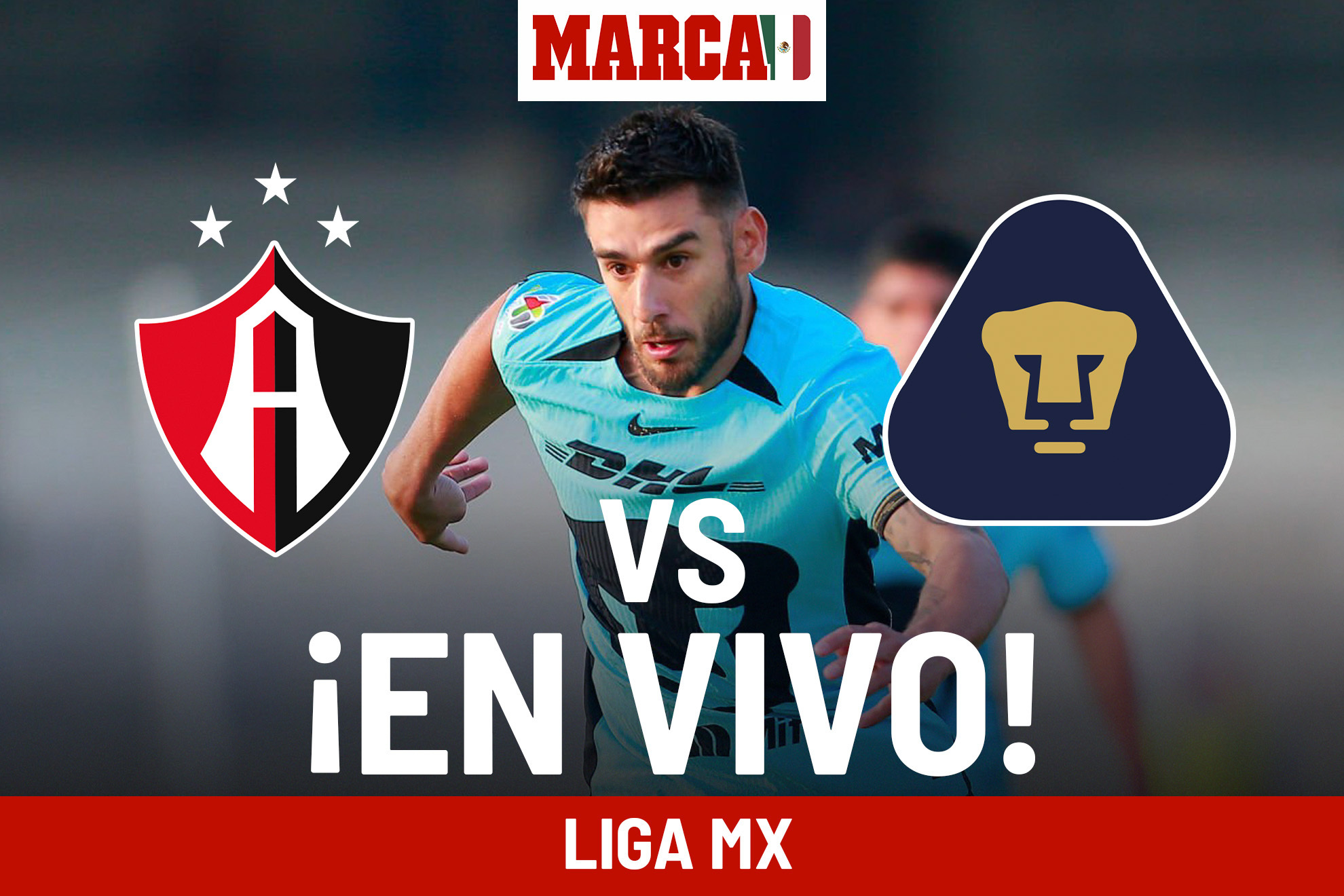 Atlas vs Pumas EN VIVO. Partido hoy - Liga MX 2024 J9