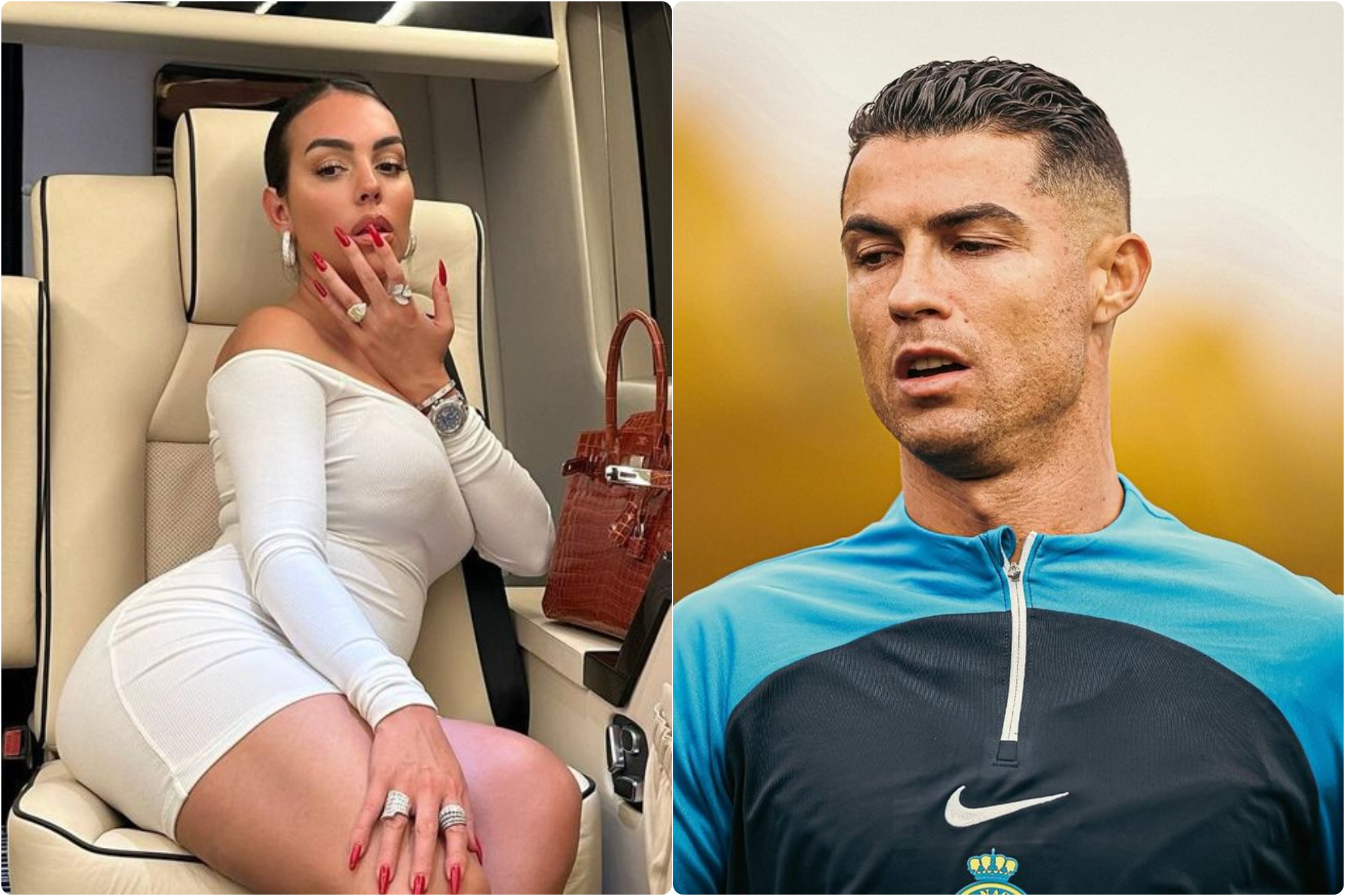 Georgina y Cristiano.