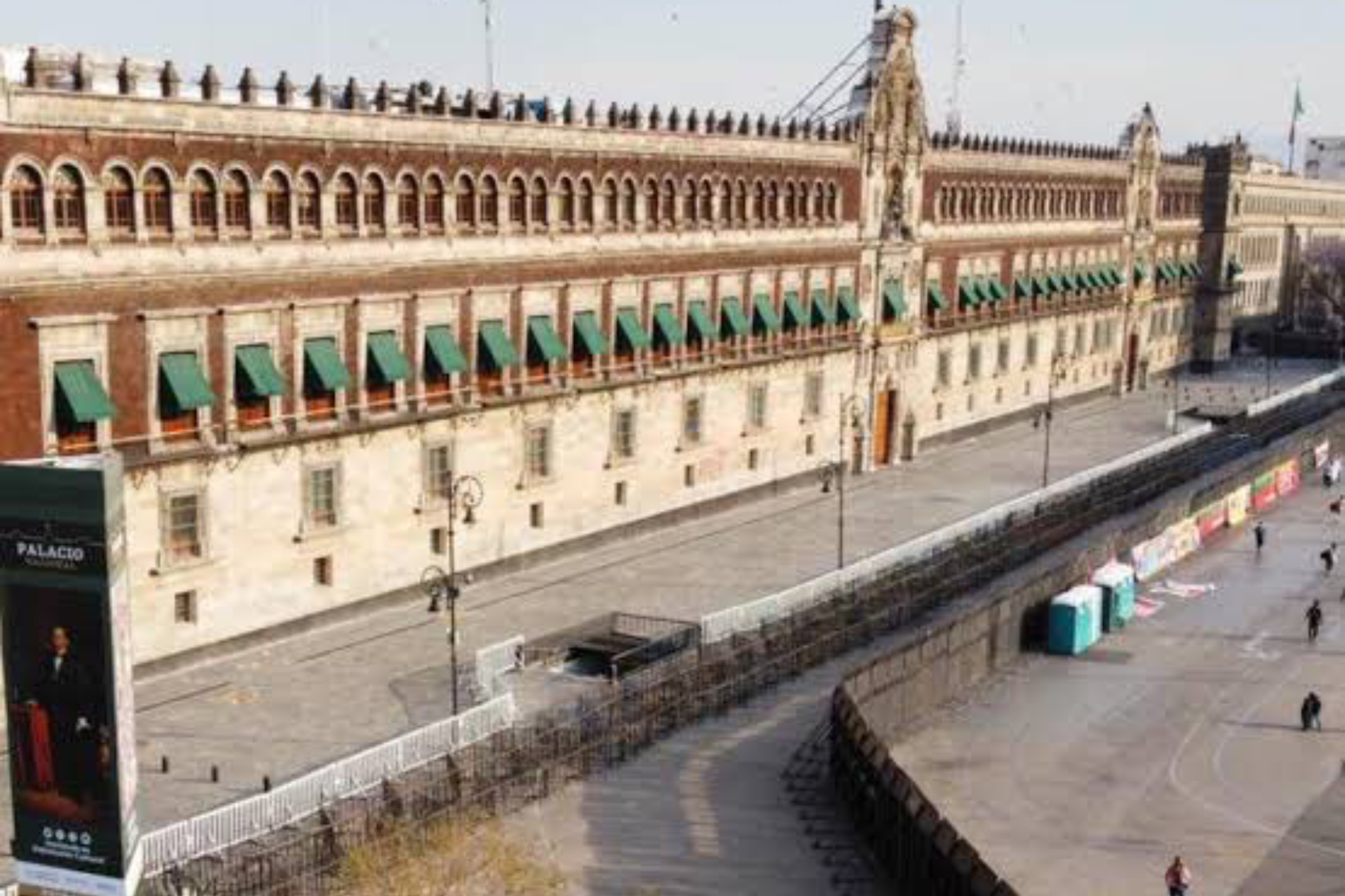 Palacio Nacional qued� amurallado previo a la Marcha (M del D�a Internacional de la Mujer