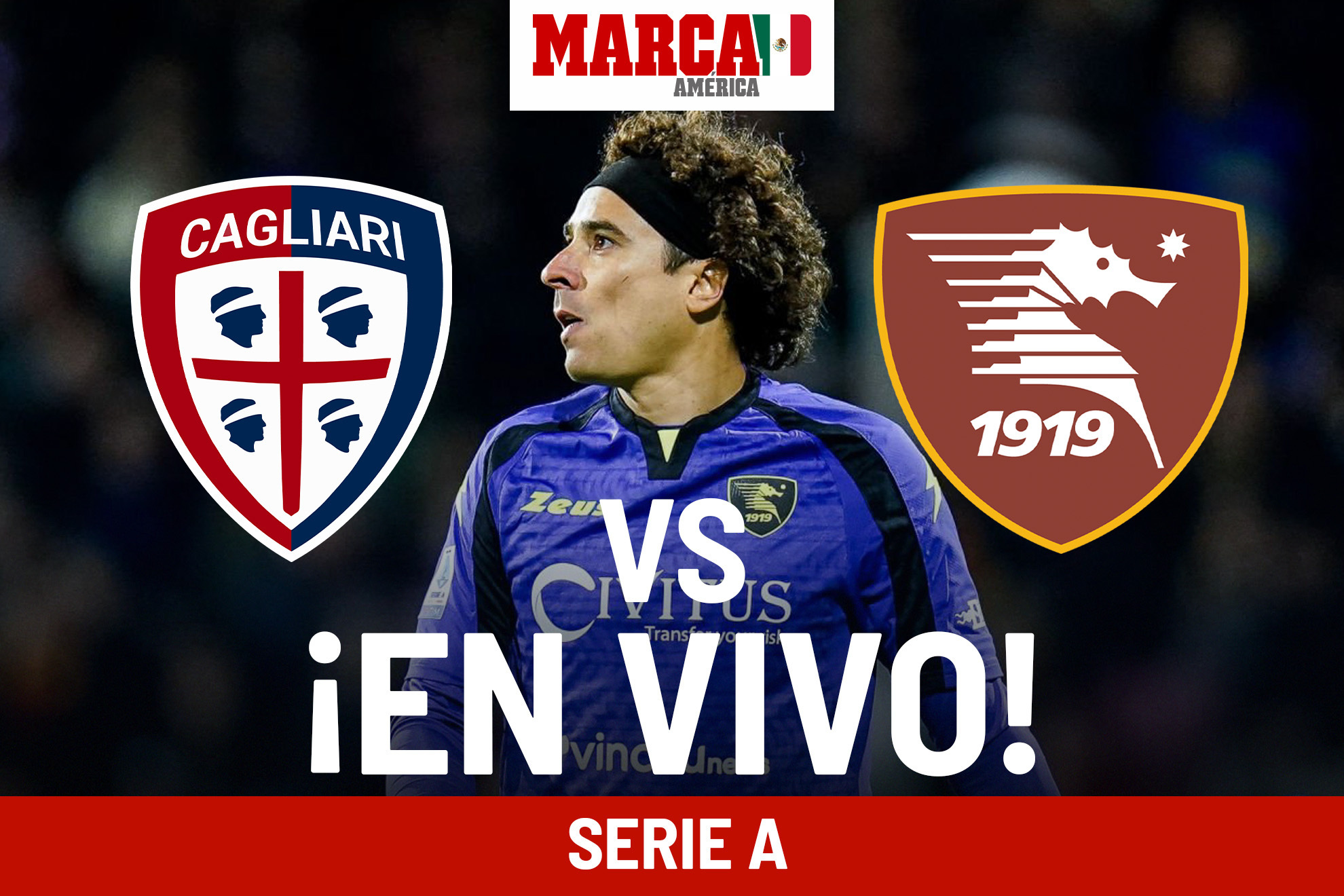 Cagliari vs Salernitana EN VIVO Online. Partido hoy - Memo Ochoa en Serie A  2024, image size:1980x1320