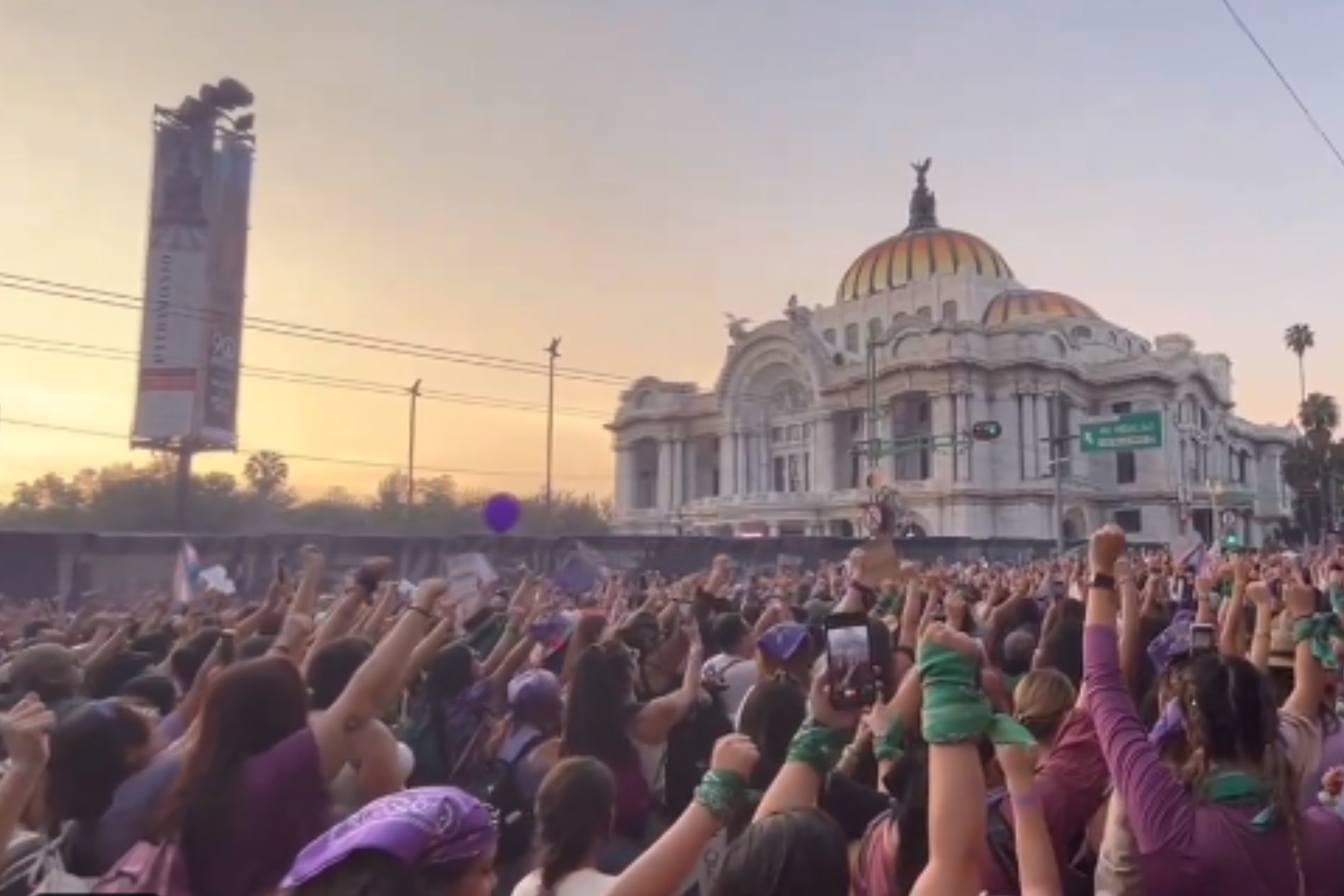 El Gobierno puso en marcha un amplio dispositivo de seguridad durante los actos de protesta de este 8 de marzo.