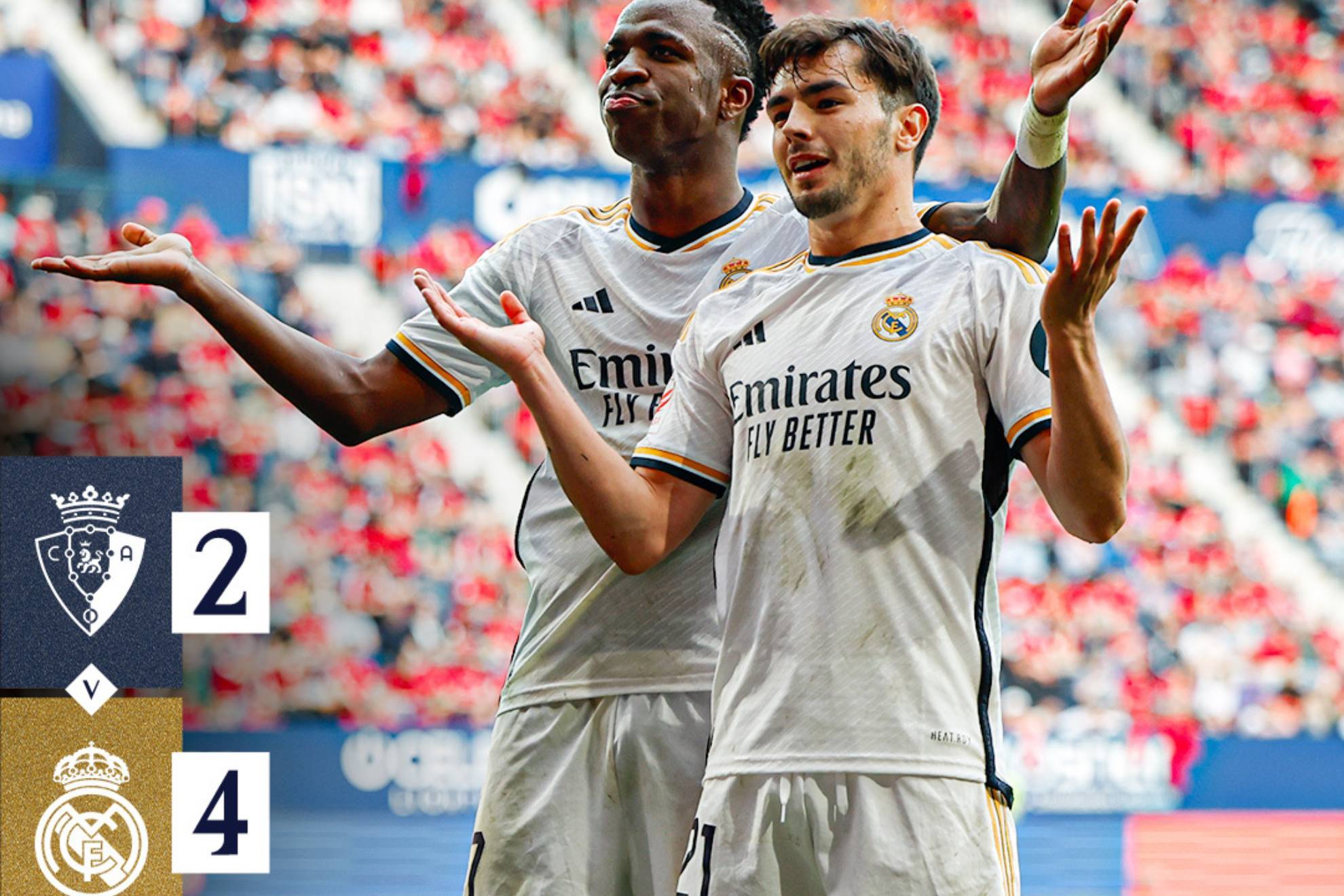 Resultado y goles Osasuna vs Real Madrid: Triunfo para afianzarse en el ...