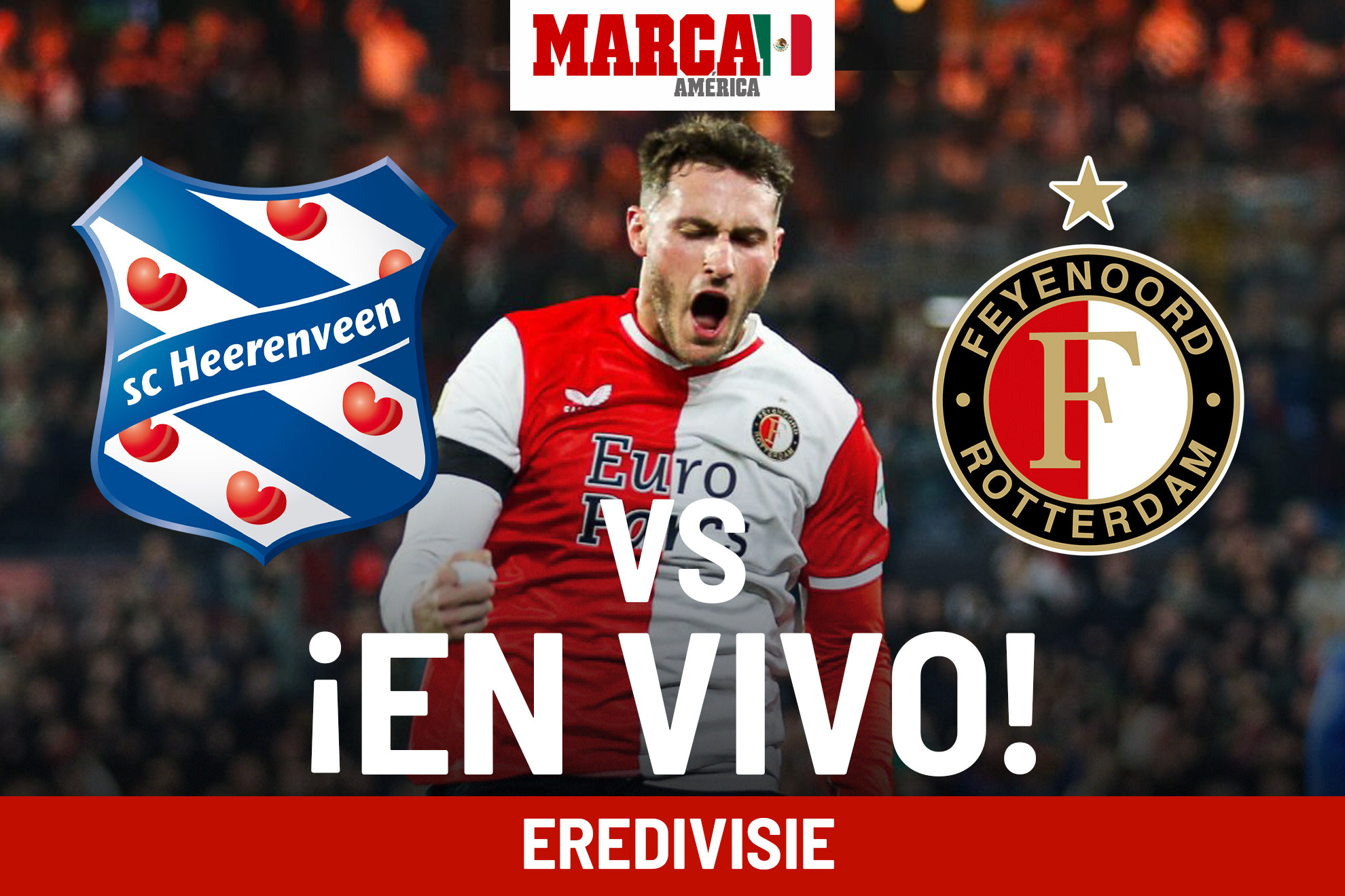 Heerenveen vs Feyenoord EN VIVO. Partido hoy - Santi Giménez en ...
