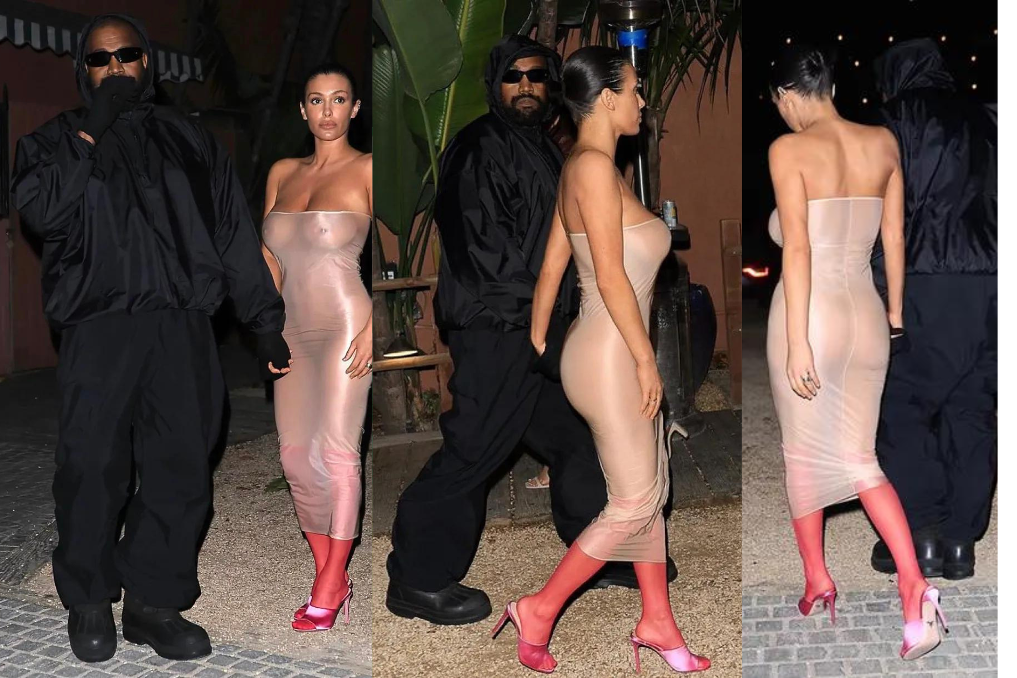 Bianca Censori sube la apuesta de su vestuario: luce desnuda en un vestido cond�n