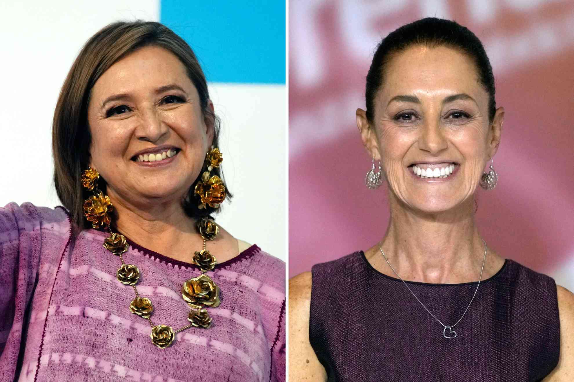 X�chitl G�lvez y Claudia Sheinbaum.