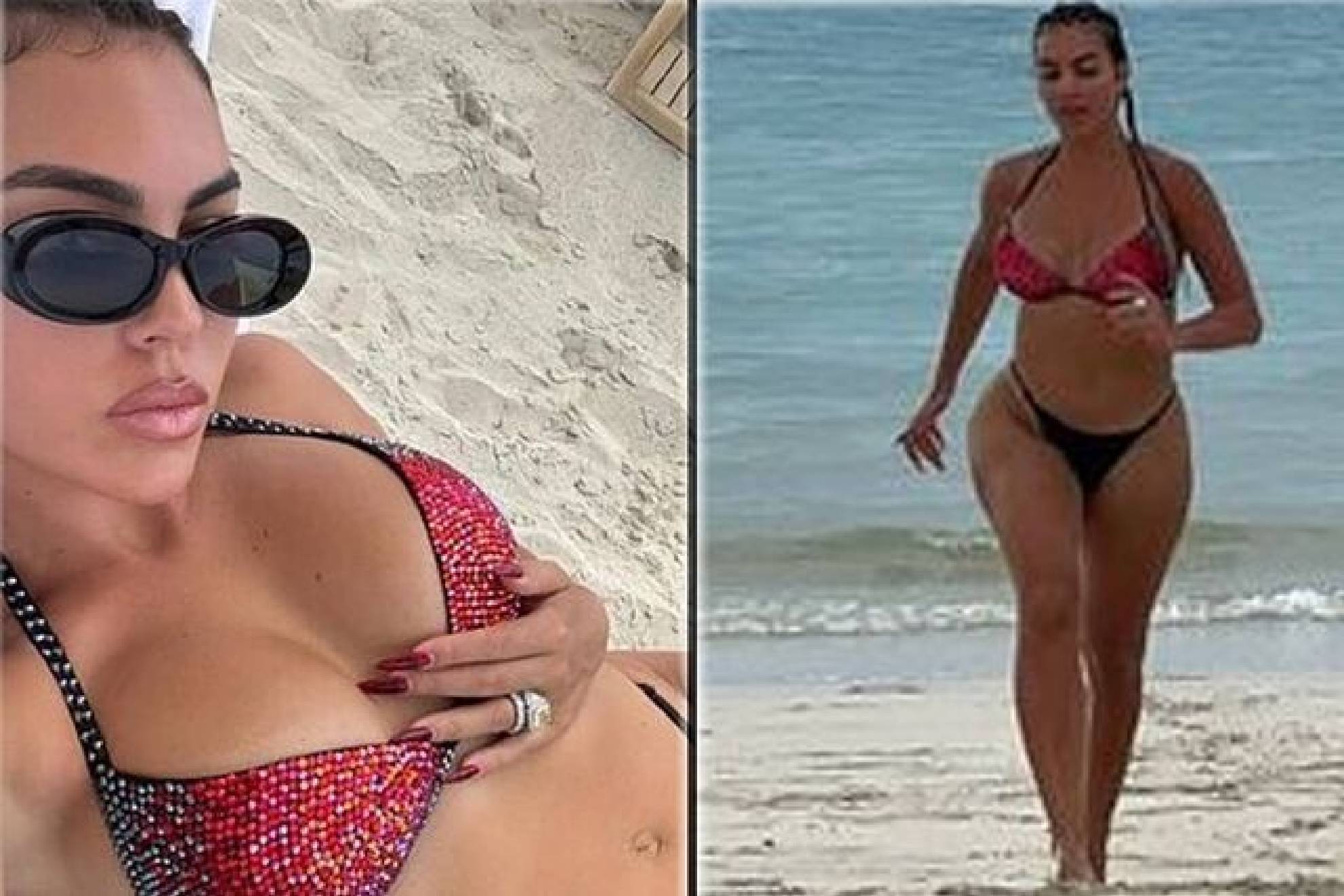 Georgina Rodr�guez comparti� su belleza en entrenamiento.