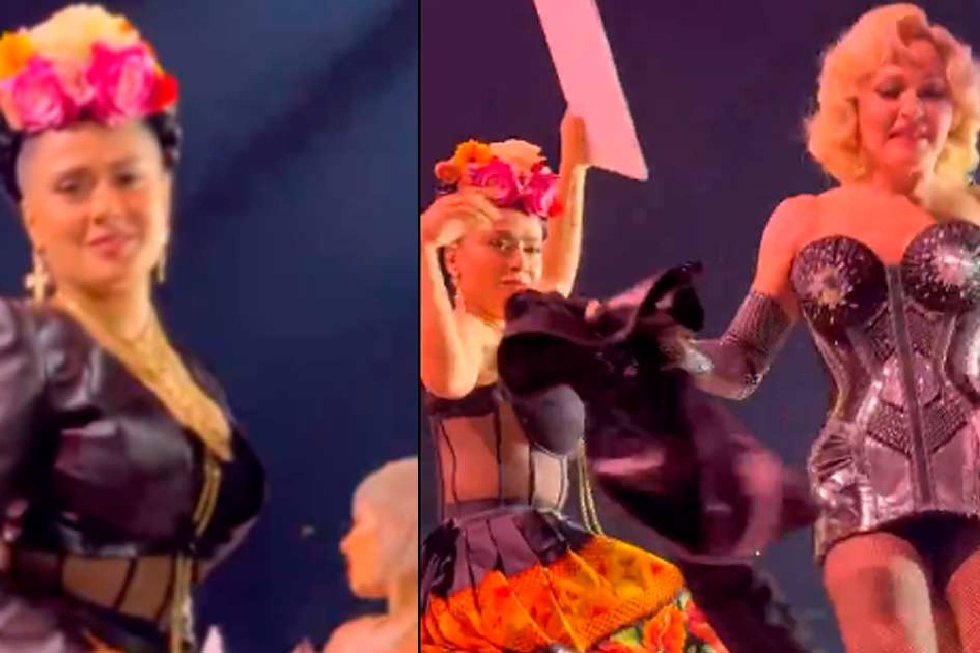 Madonna tuvo como invitada de honor a la hist�rica actriz mexicana Salma Hayek.