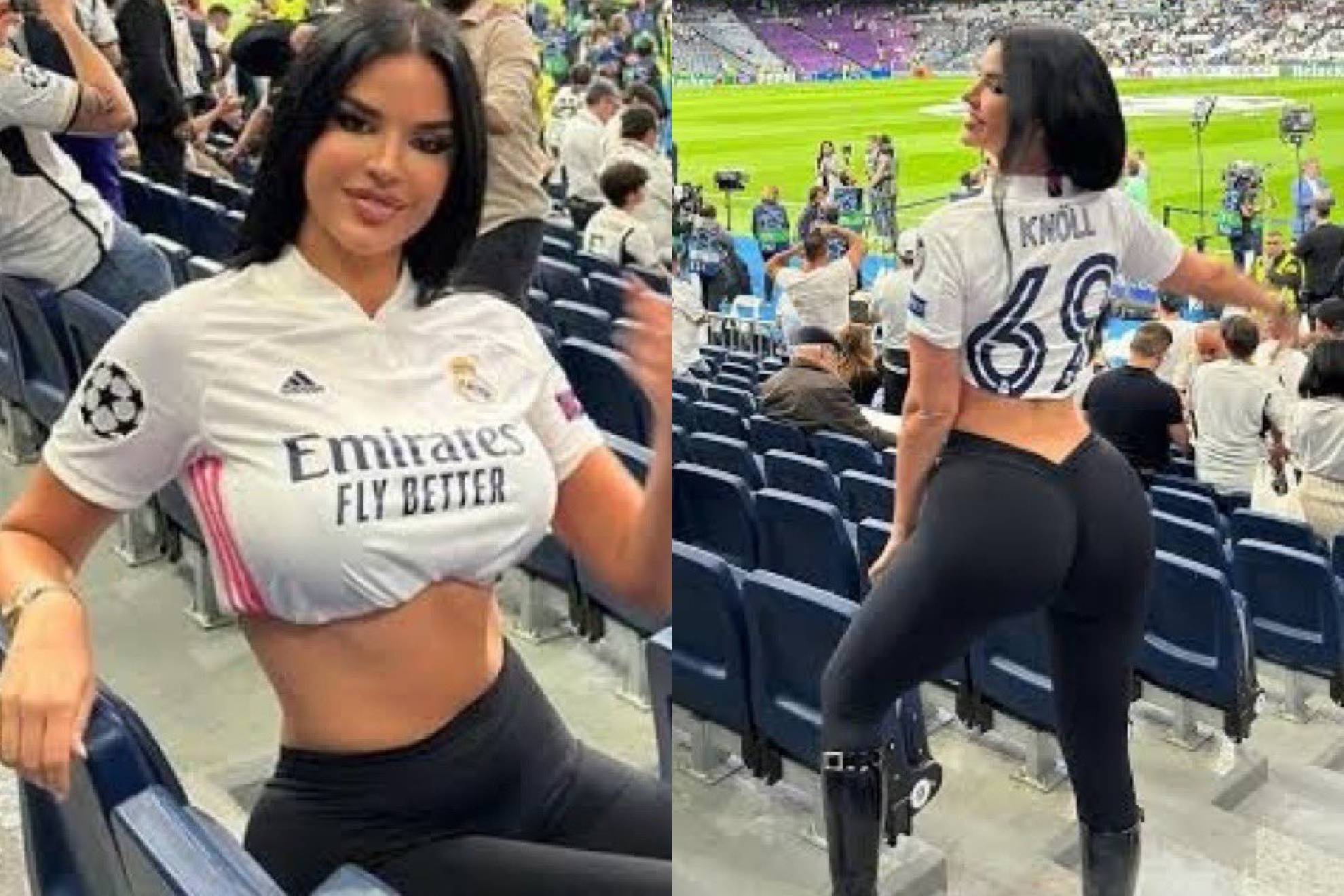 Ivana Knoll regres� para apoyar al Real Madrid en la UEFA Champions League.