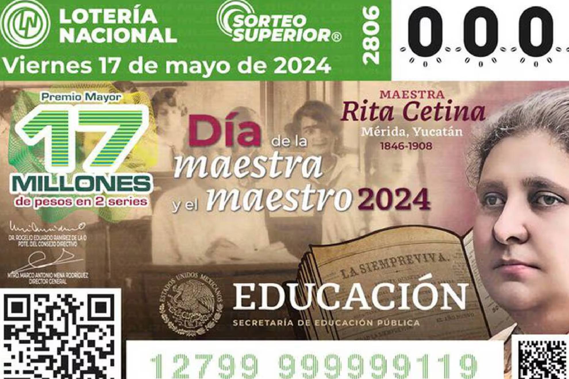 Loter�a Nacional realiza el Sorteo Superior en su edici�n n�mero 2806.