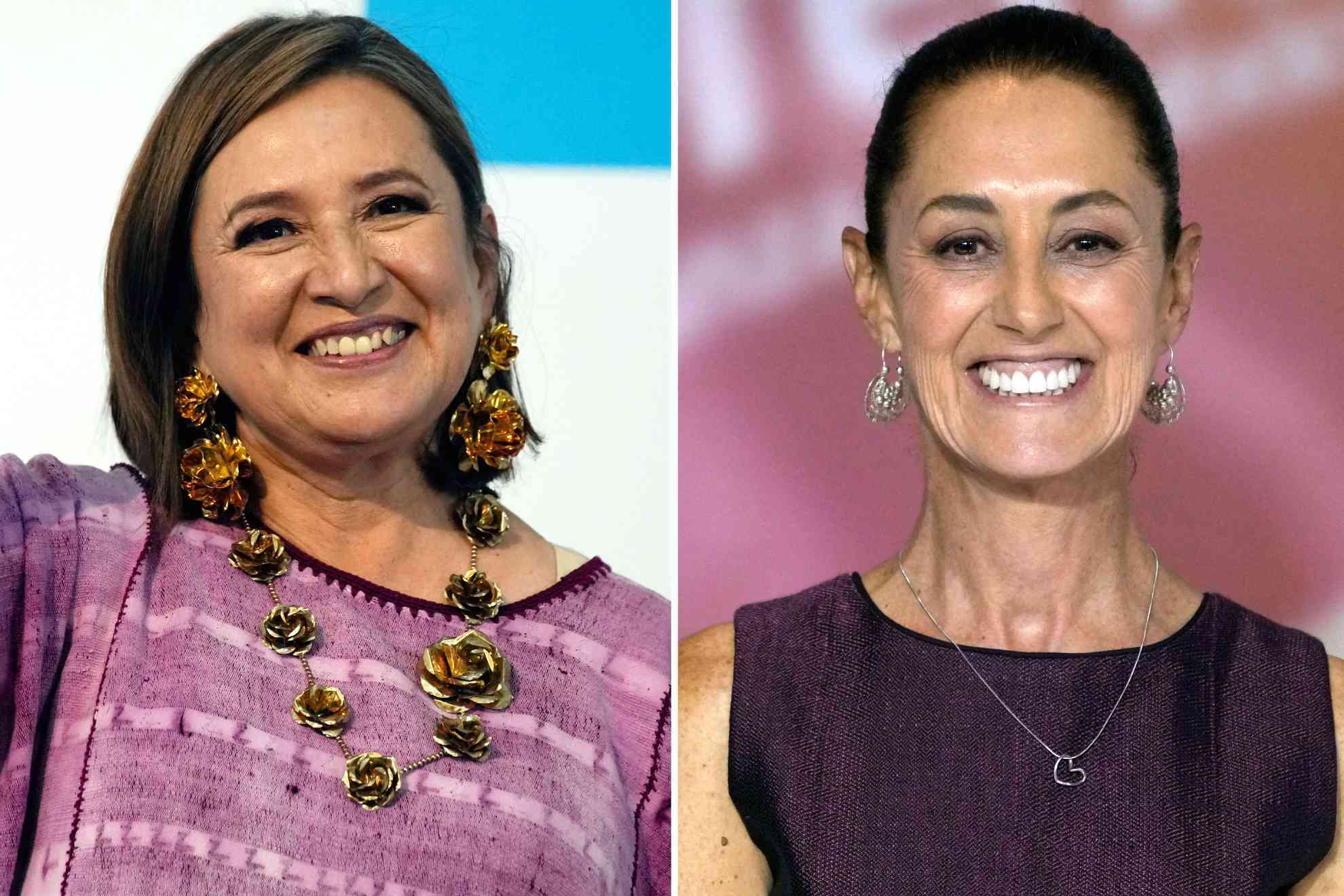 X�chitl G�lvez y Claudia Sheinbaum.