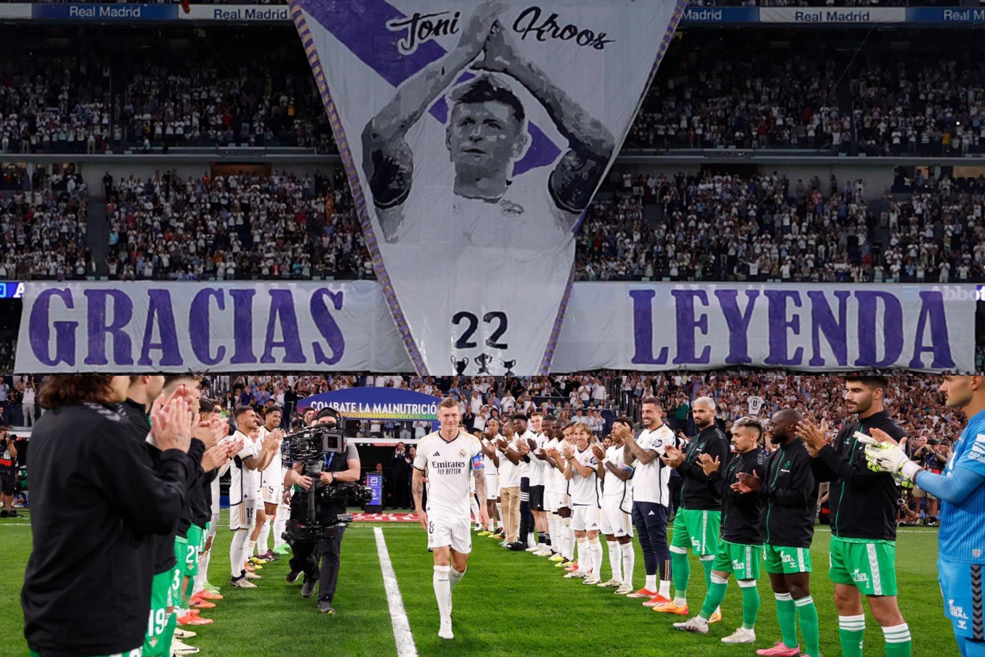 El homenaje a Toni Kroos en el inmueble de Chamart�n