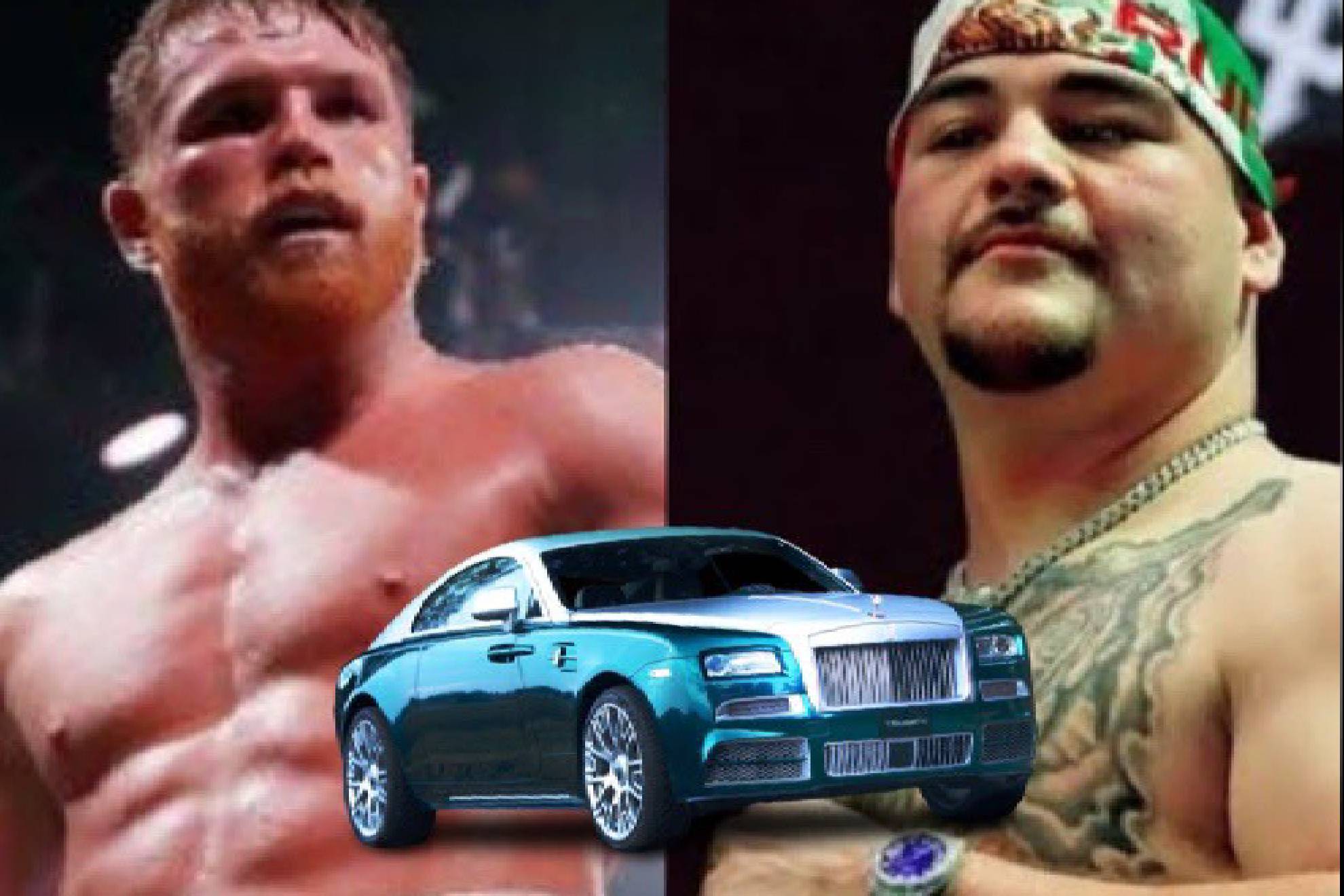 Canelo �lvarez y su lujoso auto Rolls Royce, admirado por Andy Ruiz Jr.