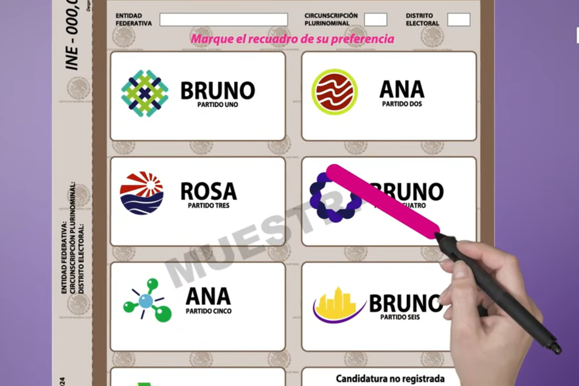 Coloca tu marca de forma clara y ordenada; sin ambig�edades.