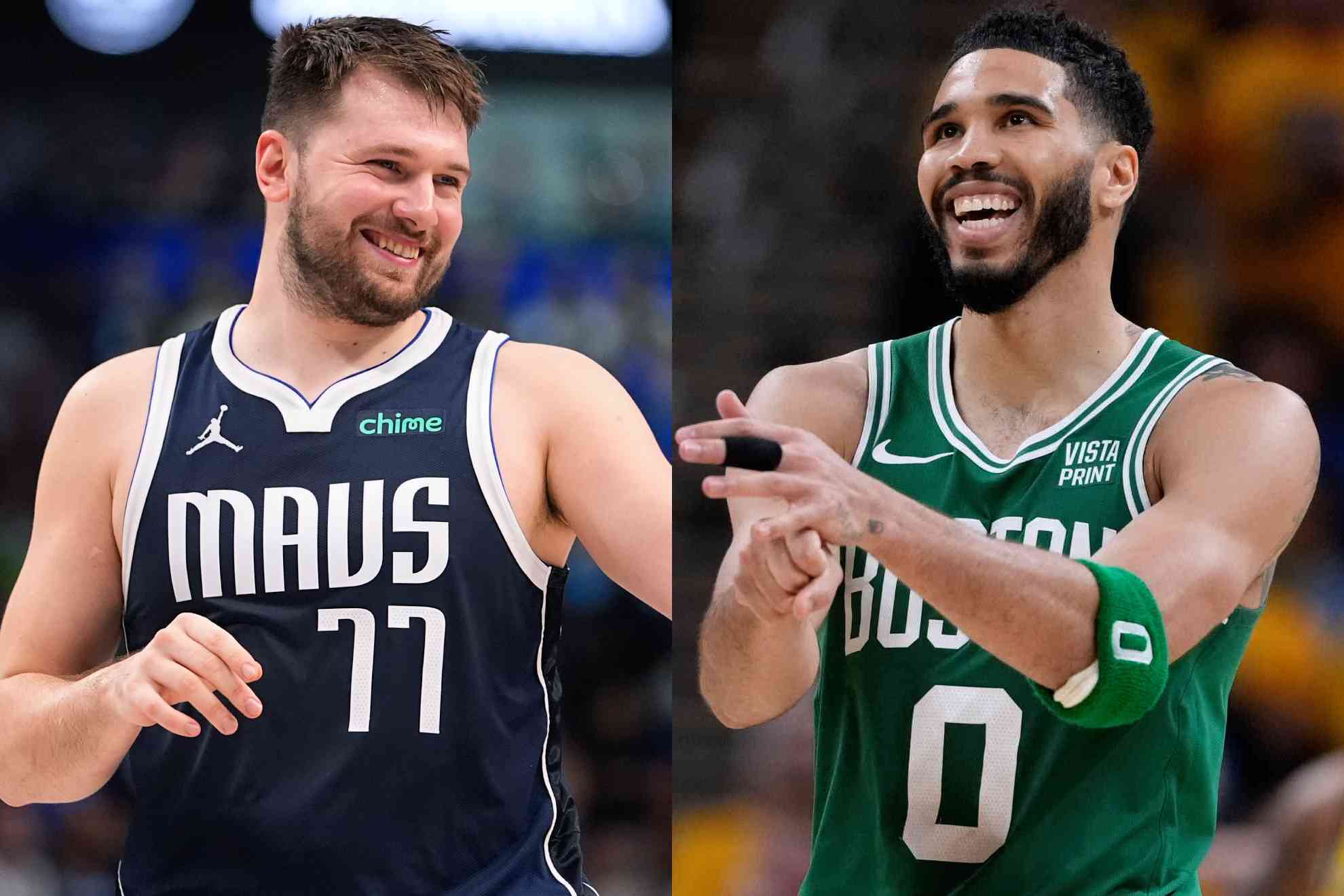 Luka Doncic y Jayson Tatum.
