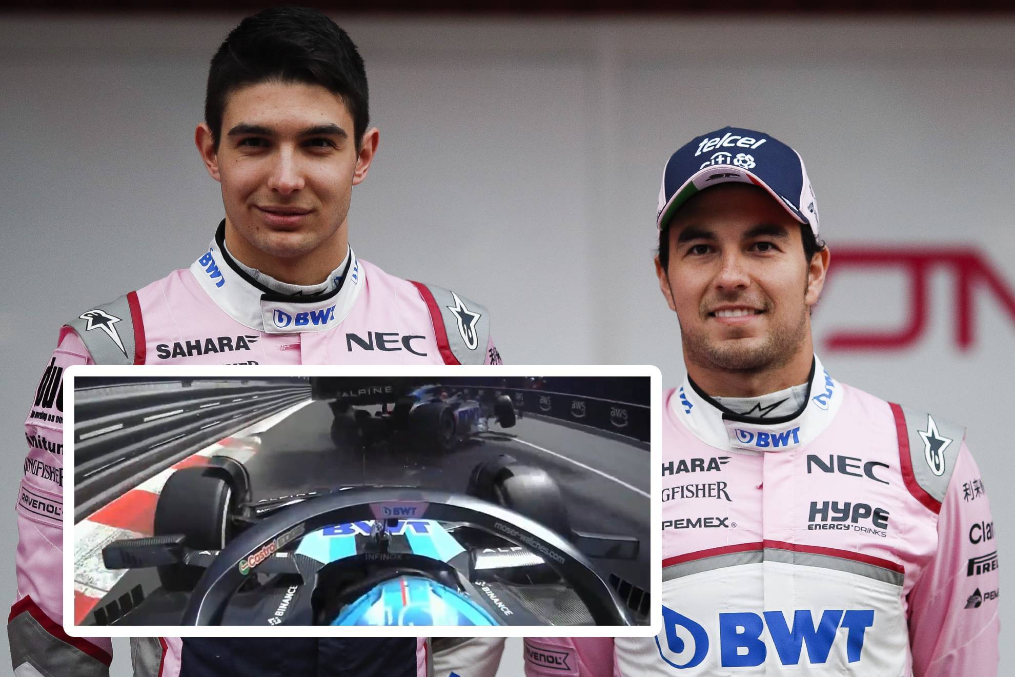 Esteban Ocon y Checo P�rez compartieron 41 carreras en Force India / Racing Point