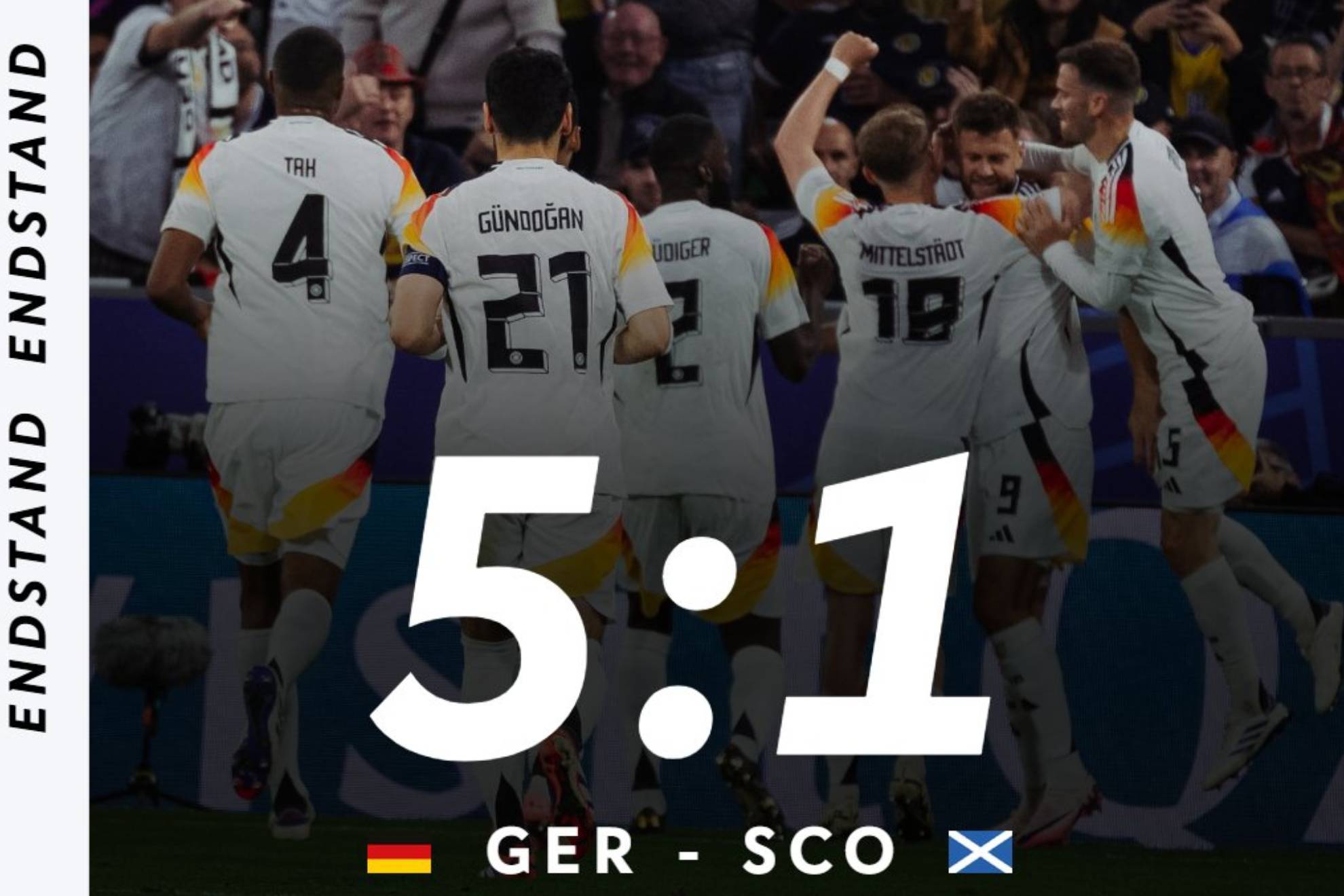 Estad�sticas y reporte Alemania vs Escocia: Los anfitriones golean en el inicio de Eurocopa 2024