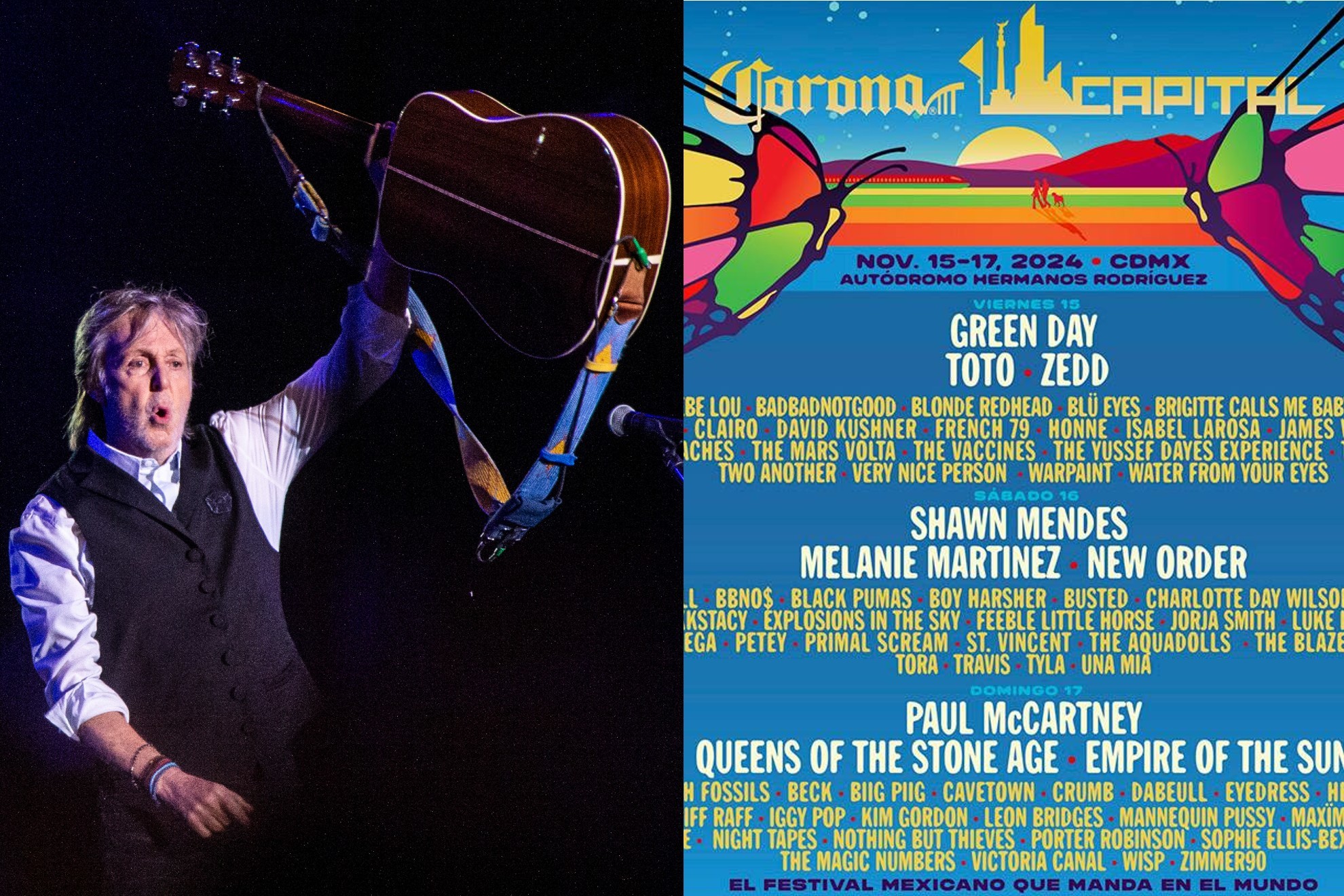 Paul McCartney ser� uno de los artistas estelares este a�o en el Corona Capital 2024