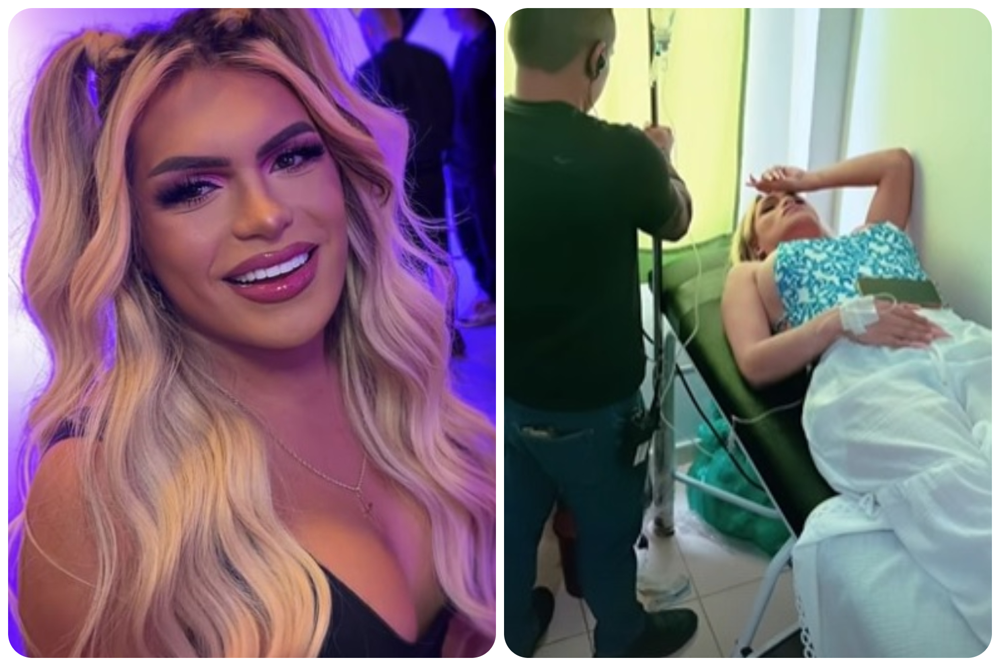 La influencer tuvo un problema estomacal en Colombia.