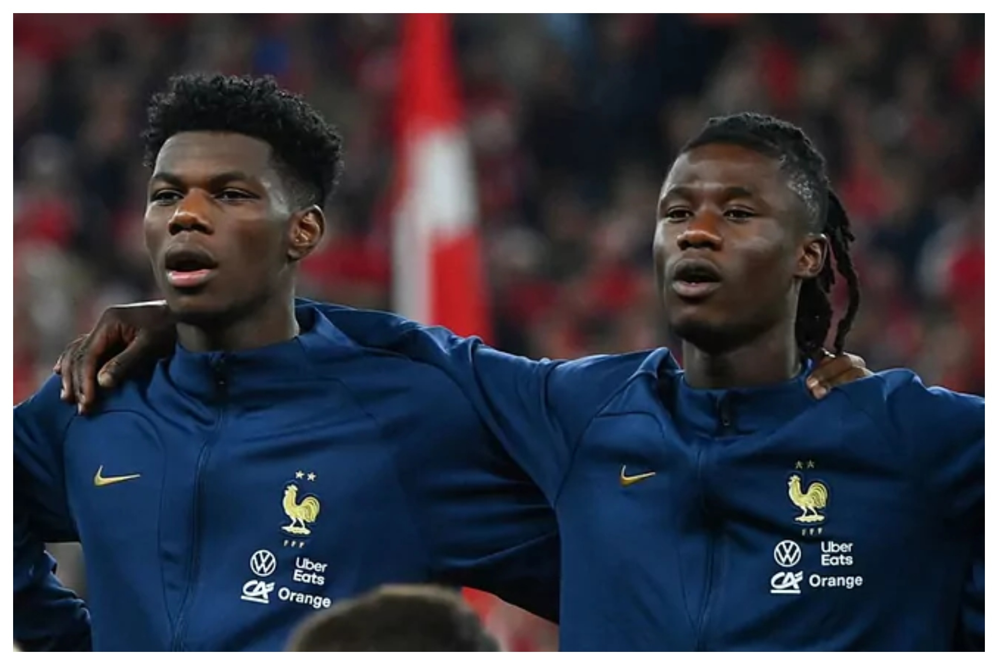 Camavinga y Tchouameni, durante un partido con Francia
