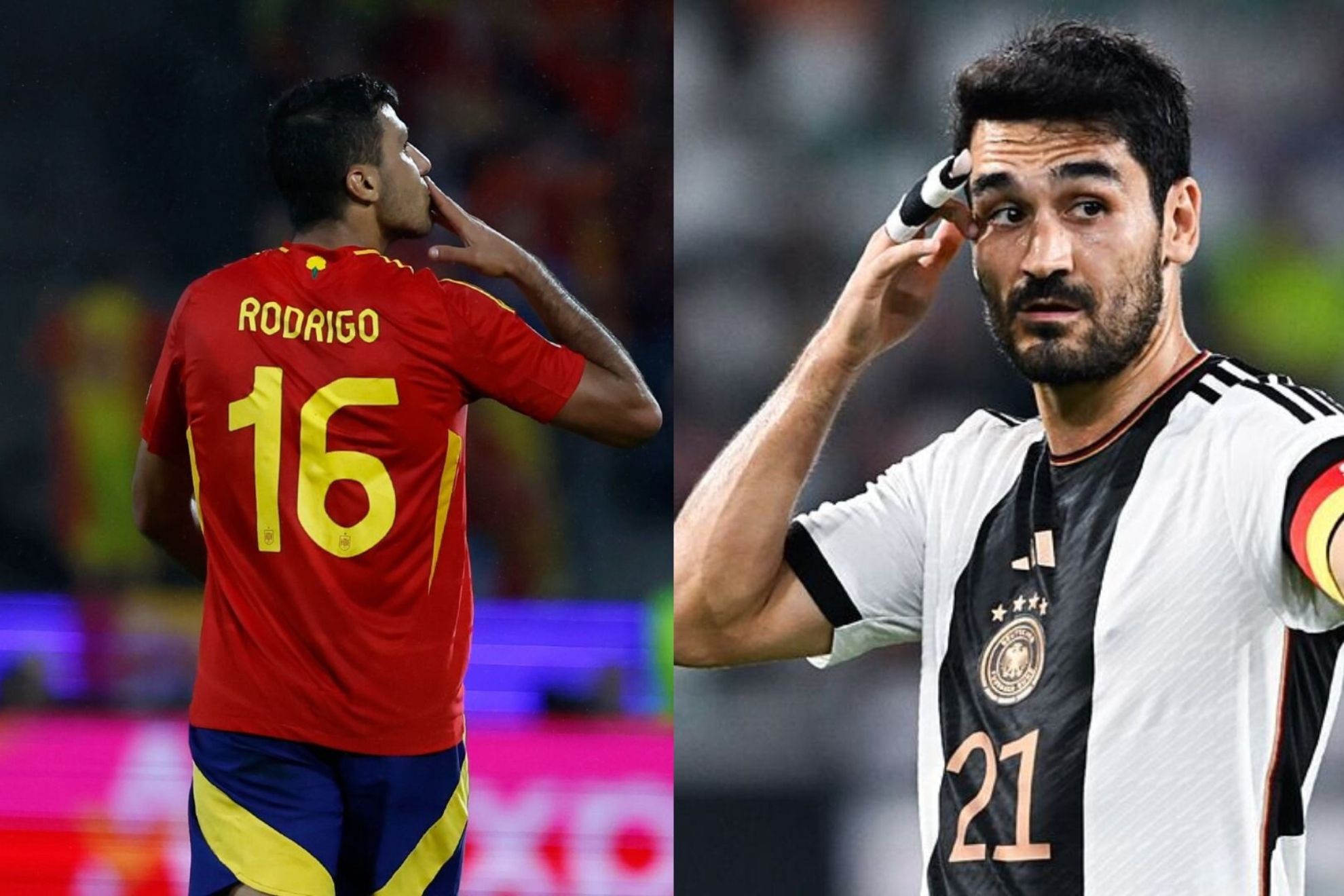 Rodri y G�ndogan con sus selecciones