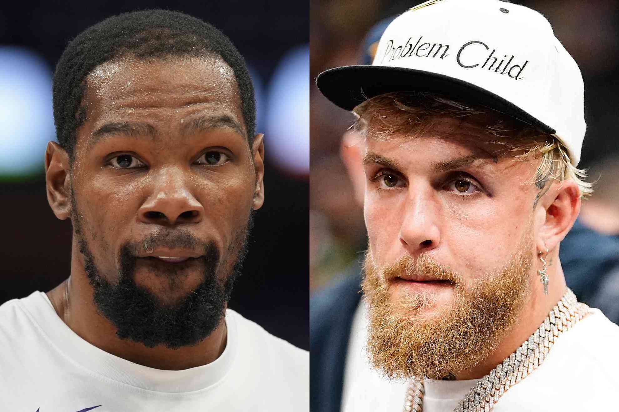 Kevin Durant y Jake Paul.
