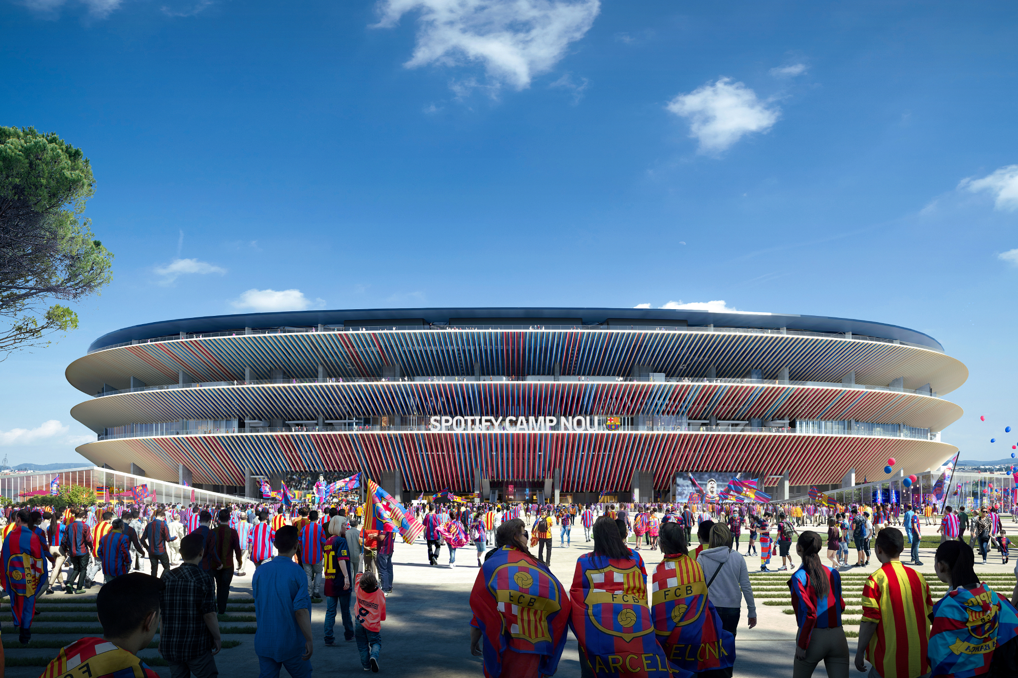 Simulaci�n de como ser� el Spotify Camp Nou